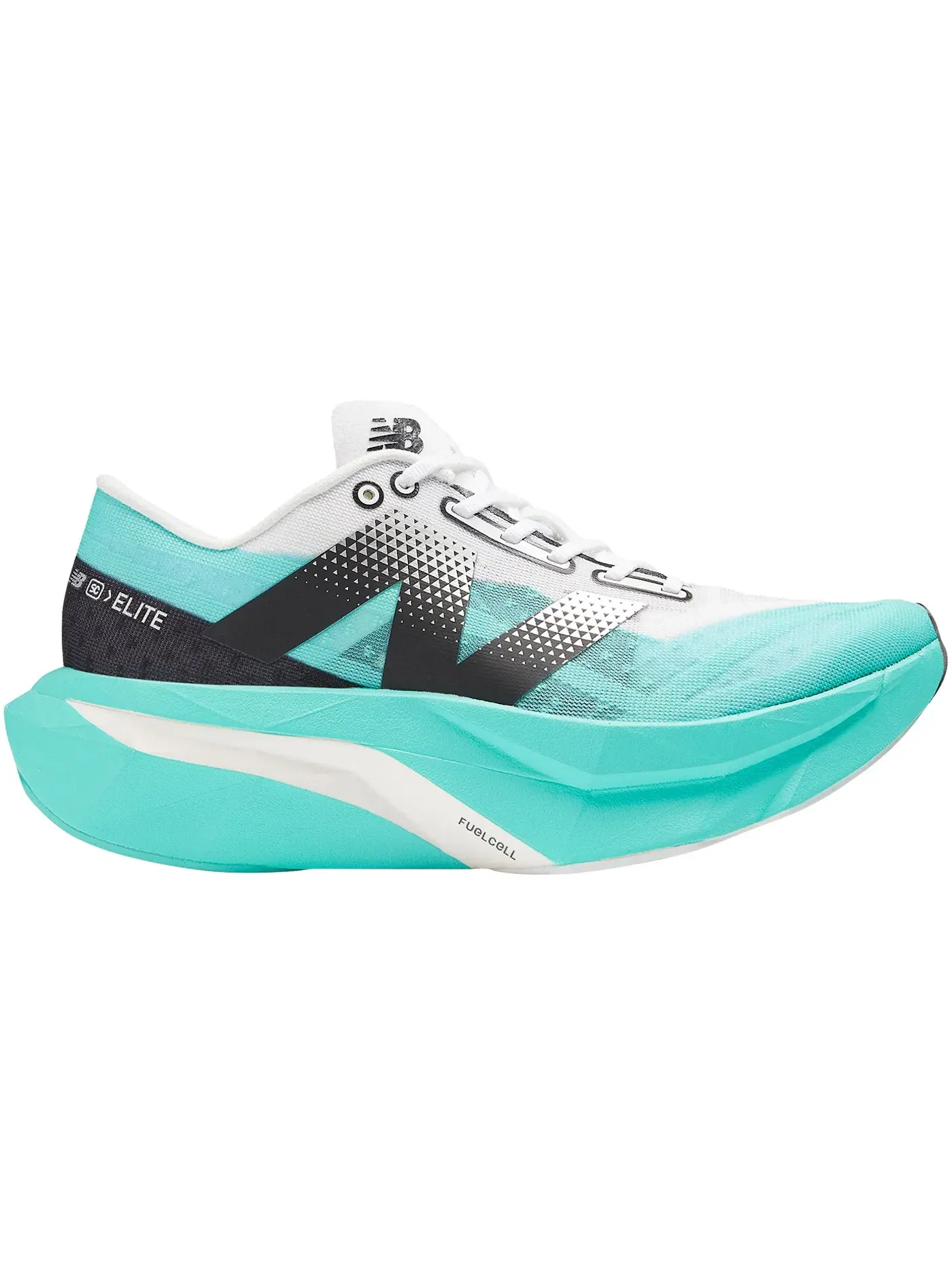 Женские кроссовки для бега с карбоновой пластиной FuelCell SuperComp Elite v4 New Balance — изображение 1 из 1, белый черный