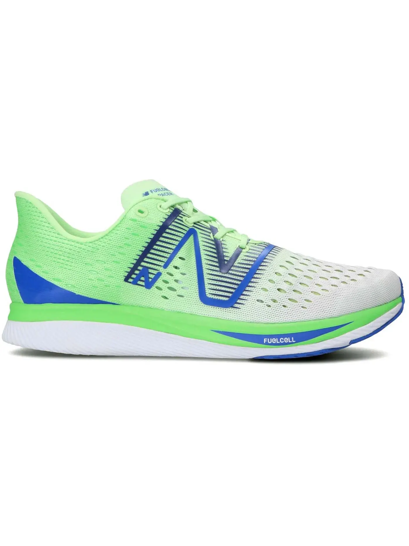 Мужские кроссовки для бега New Balance FuelCell SuperComp Pacer LE — изображение 1 из 1, белый/зеленый/синий