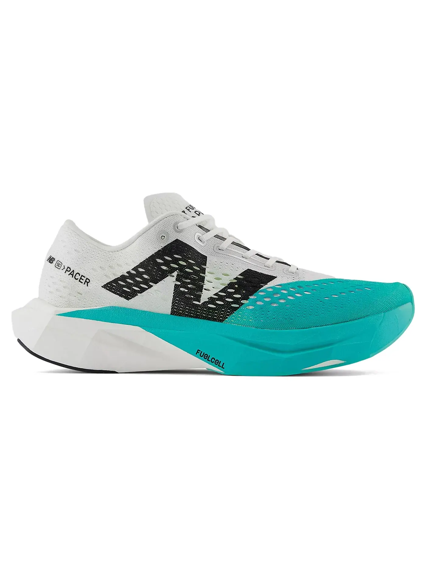 Мужские кроссовки беговые New Balance FuelCell SuperComp Pacer v2 — изображение 1 из 1, белый черный