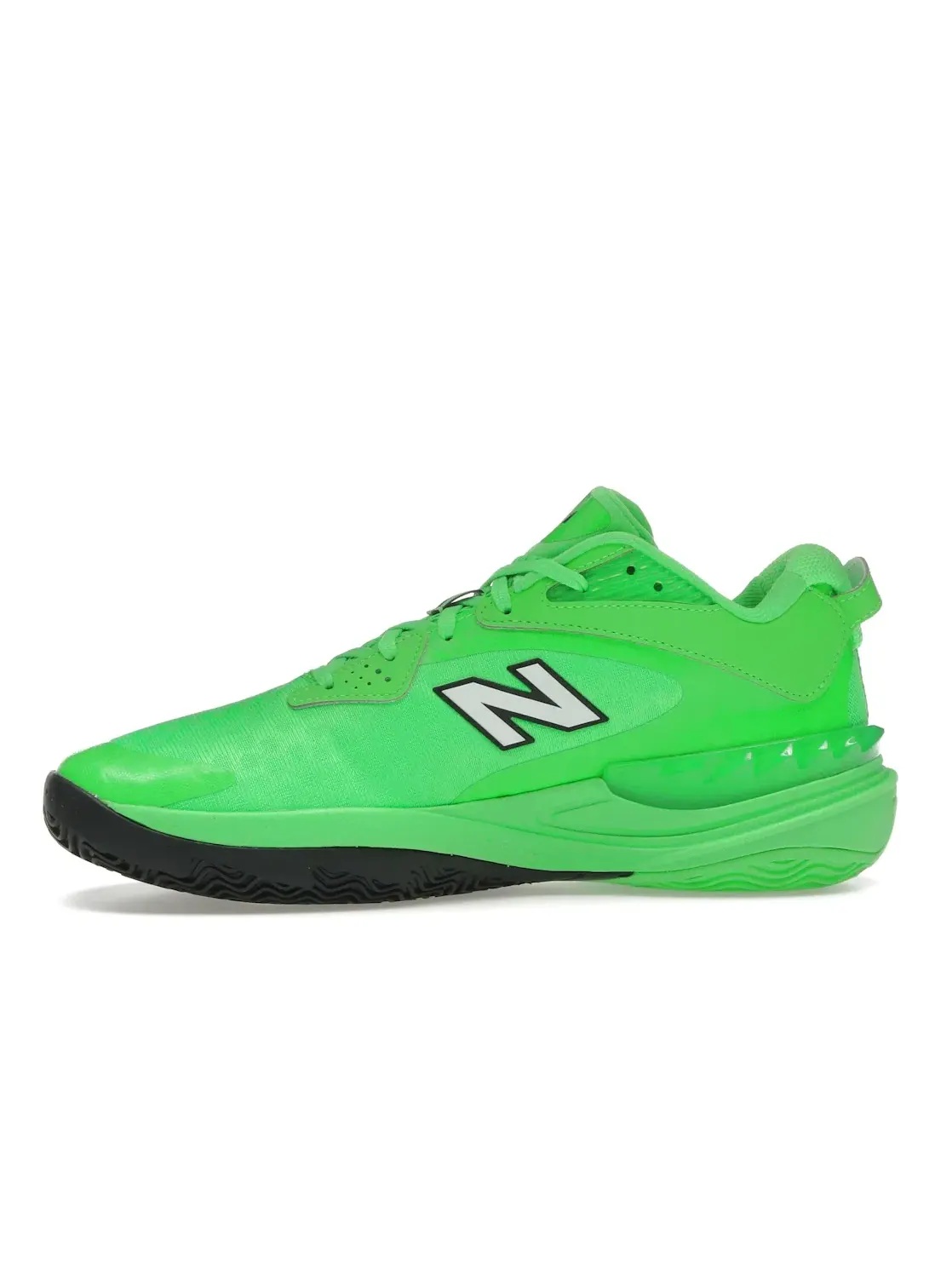 Мужские кроссовки для баскетбола с амортизацией FuelCell New Balance Hesi Low v2 — изображение 3 из 4, зеленый/белый