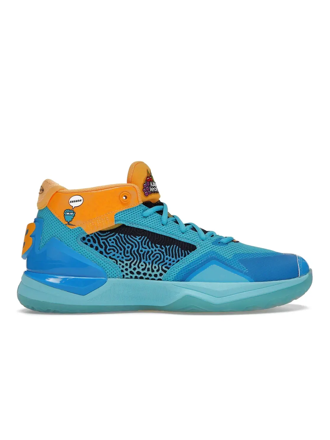 Мужские кроссовки с принтом New Balance KAWHI Jolly Rancher — изображение 1 из 4, синий-желтый