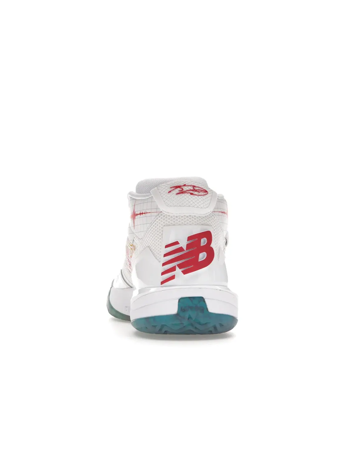 Мужские кроссовки для баскетбола New Balance KAWHI — изображение 4 из 4, белый/красный