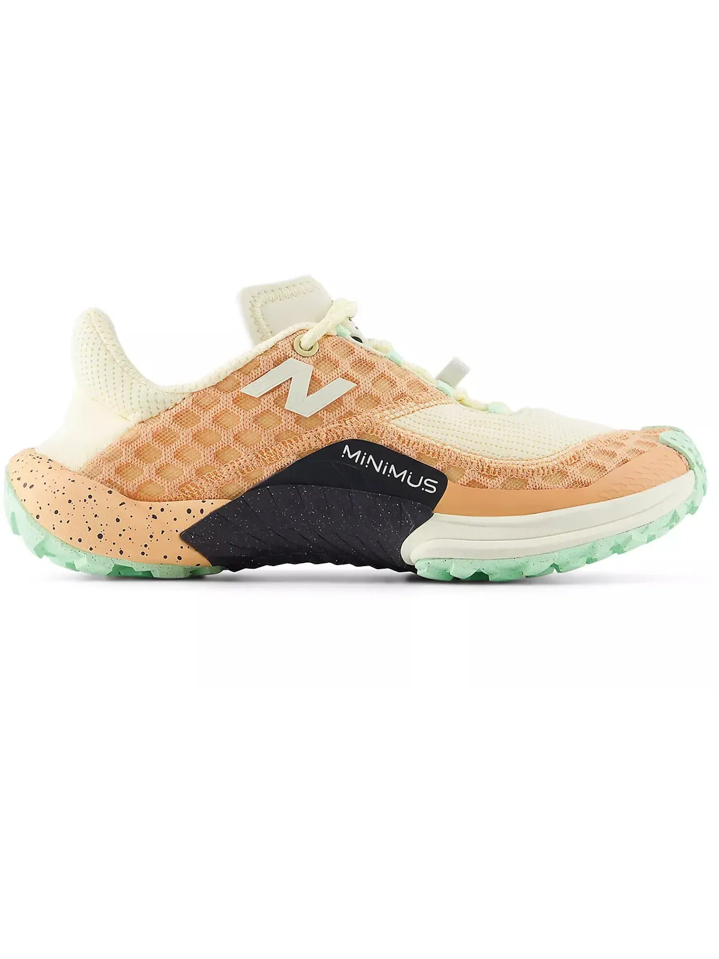 Женские кроссовки для трейла Minimus Trail 10 New Balance — изображение 1 из 1, оранжевый/зеленый
