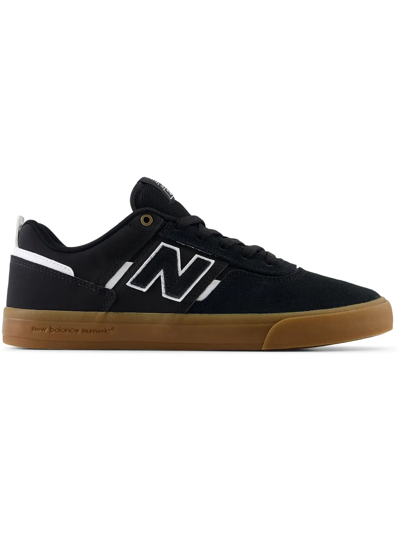 Мужские кроссовки с низким профилем New Balance Numeric 306 — изображение 1 из 1, черный/белый