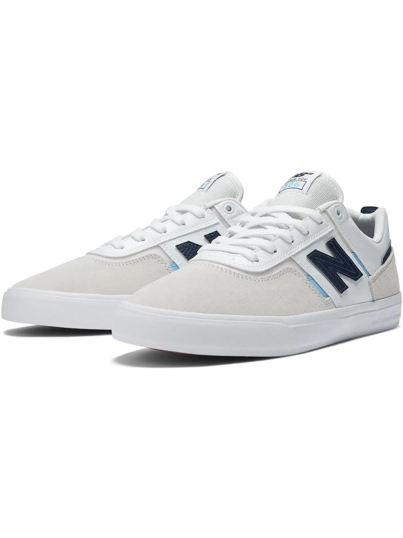 Кроссовки для скейтбординга New Balance Numeric 306 — изображение 2 из 3, белый темно-синий синий