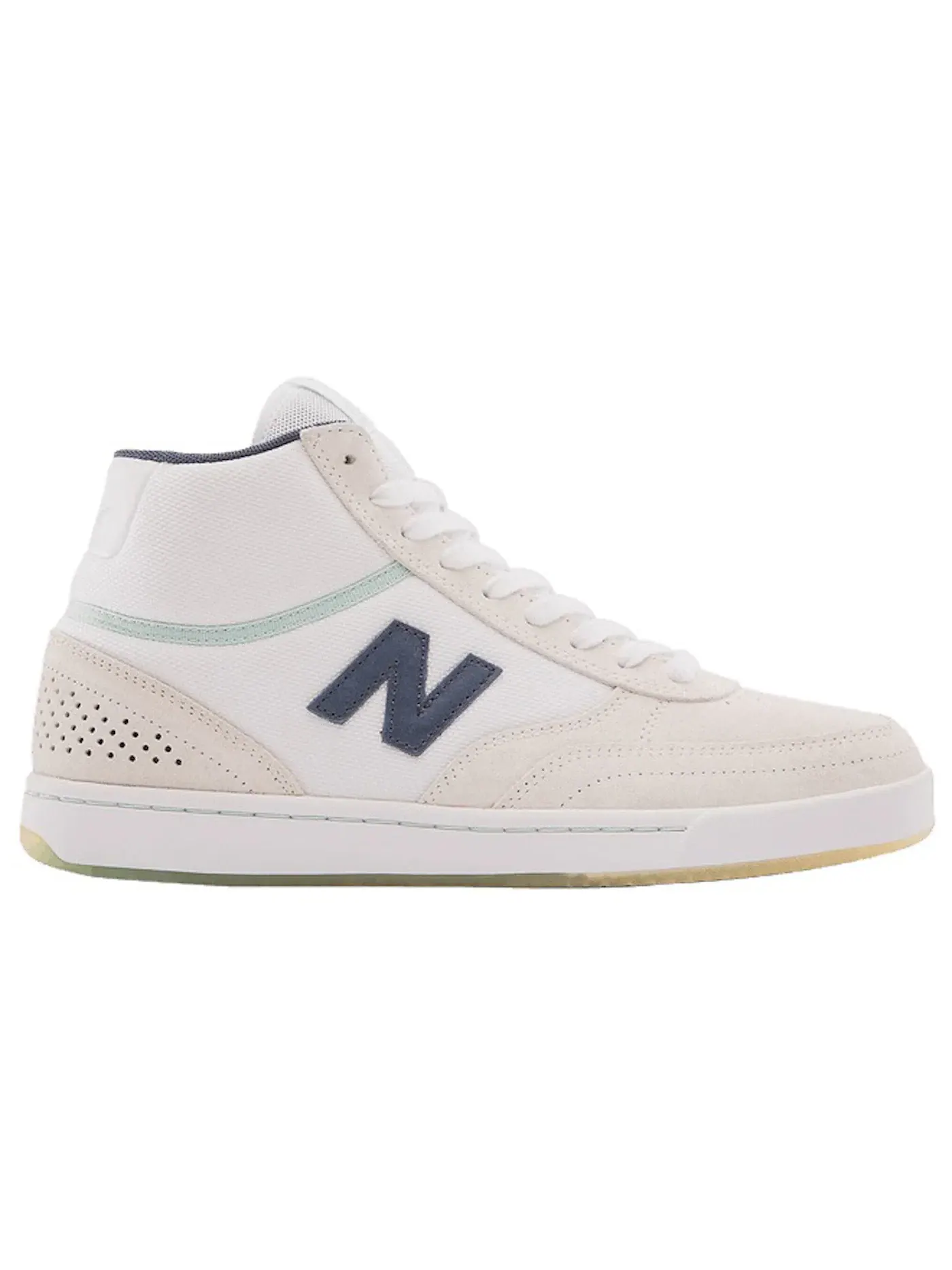 Мужские кроссовки высокие с принтом New Balance Numeric 440 — изображение 1 из 1, белый/темно-синий