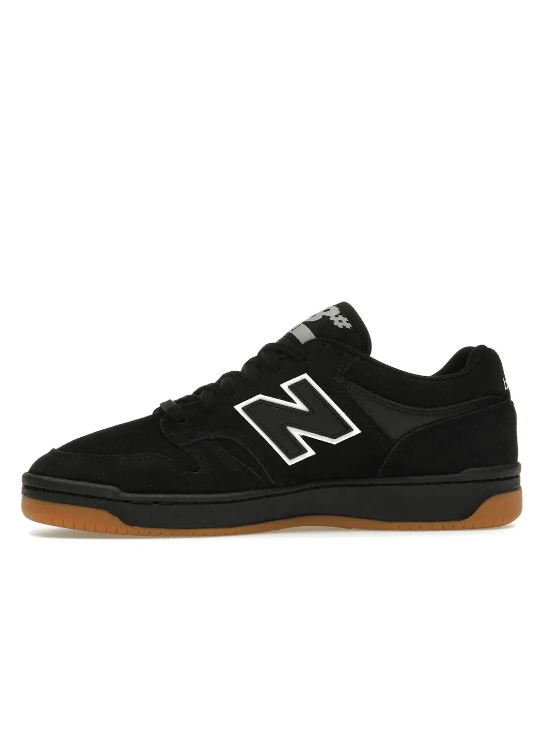 Мужские кроссовки для скейтбординга New Balance Numeric 480 — изображение 3 из 4, черный/белый