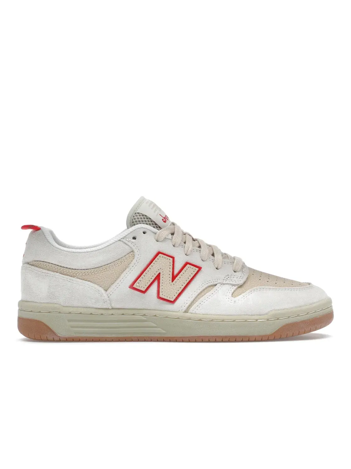 Мужские кроссовки с перфорированным носком New Balance Numeric 480 — изображение 1 из 4, красный