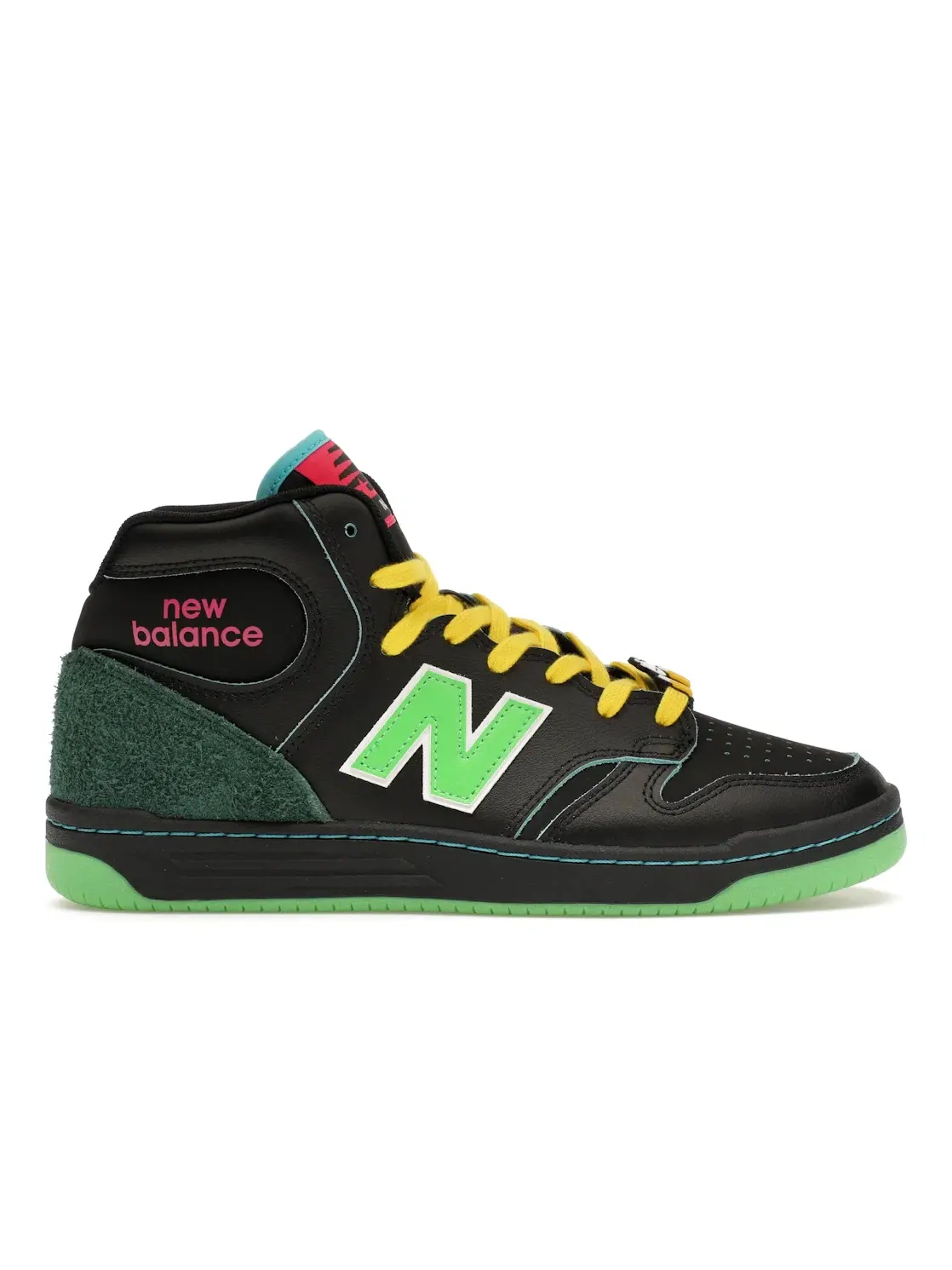 Мужские кроссовки с высоким верхом New Balance Numeric 480 High Natas Kaupas — изображение 1 из 4, черный/зеленый