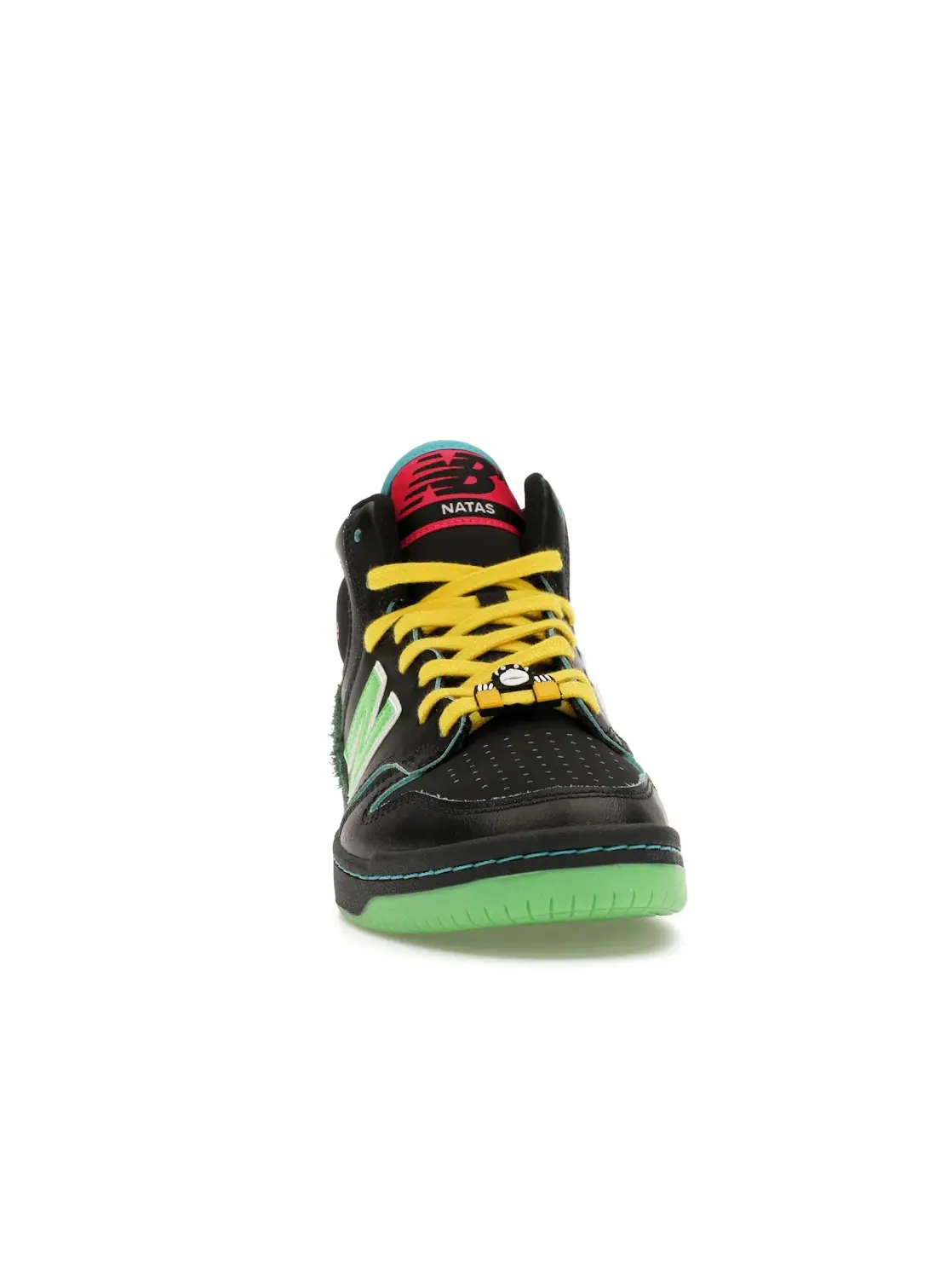 Мужские кроссовки с высоким верхом New Balance Numeric 480 High Natas Kaupas — изображение 2 из 4, черный/зеленый