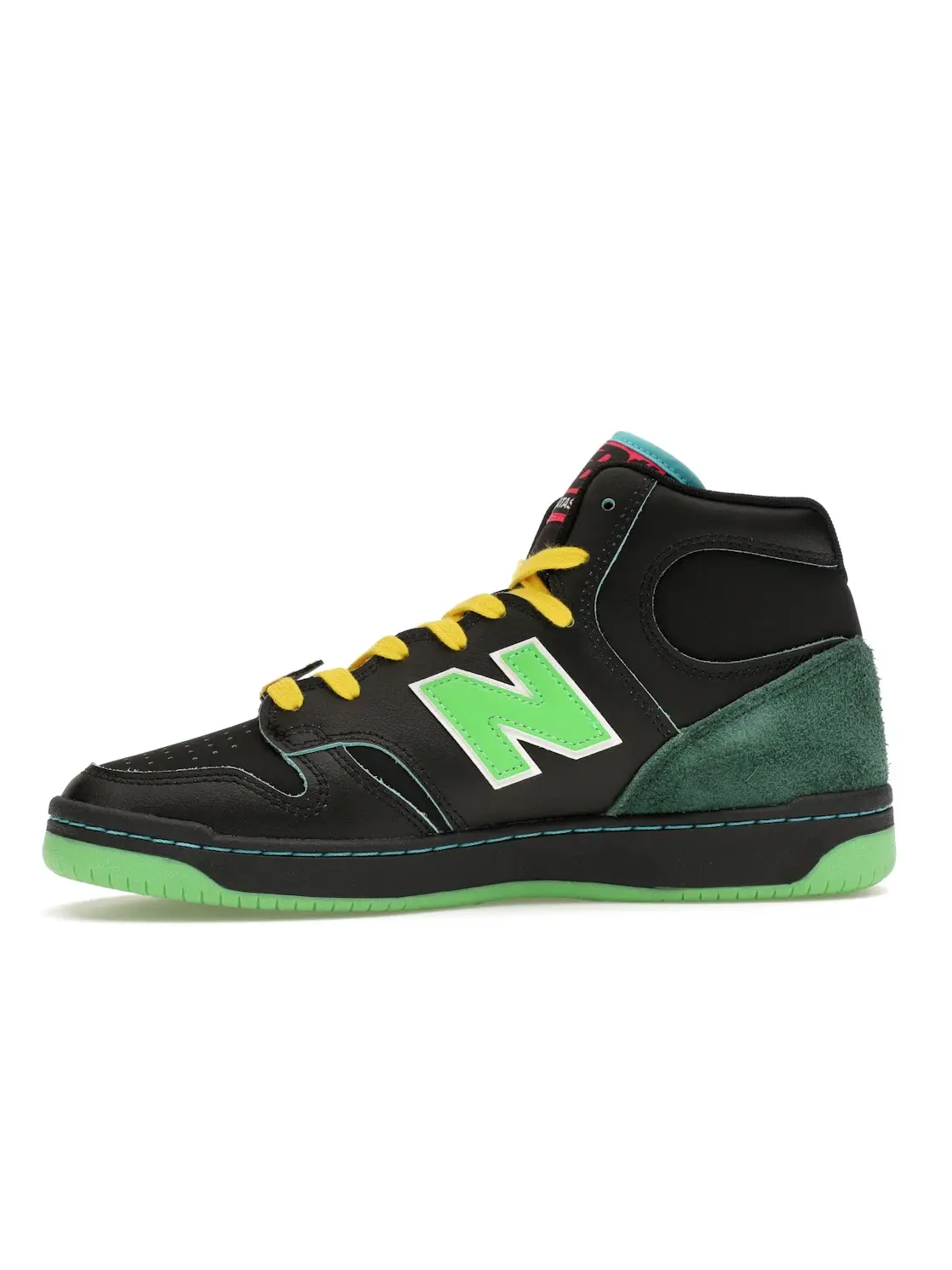 Мужские кроссовки с высоким верхом New Balance Numeric 480 High Natas Kaupas — изображение 3 из 4, черный/зеленый