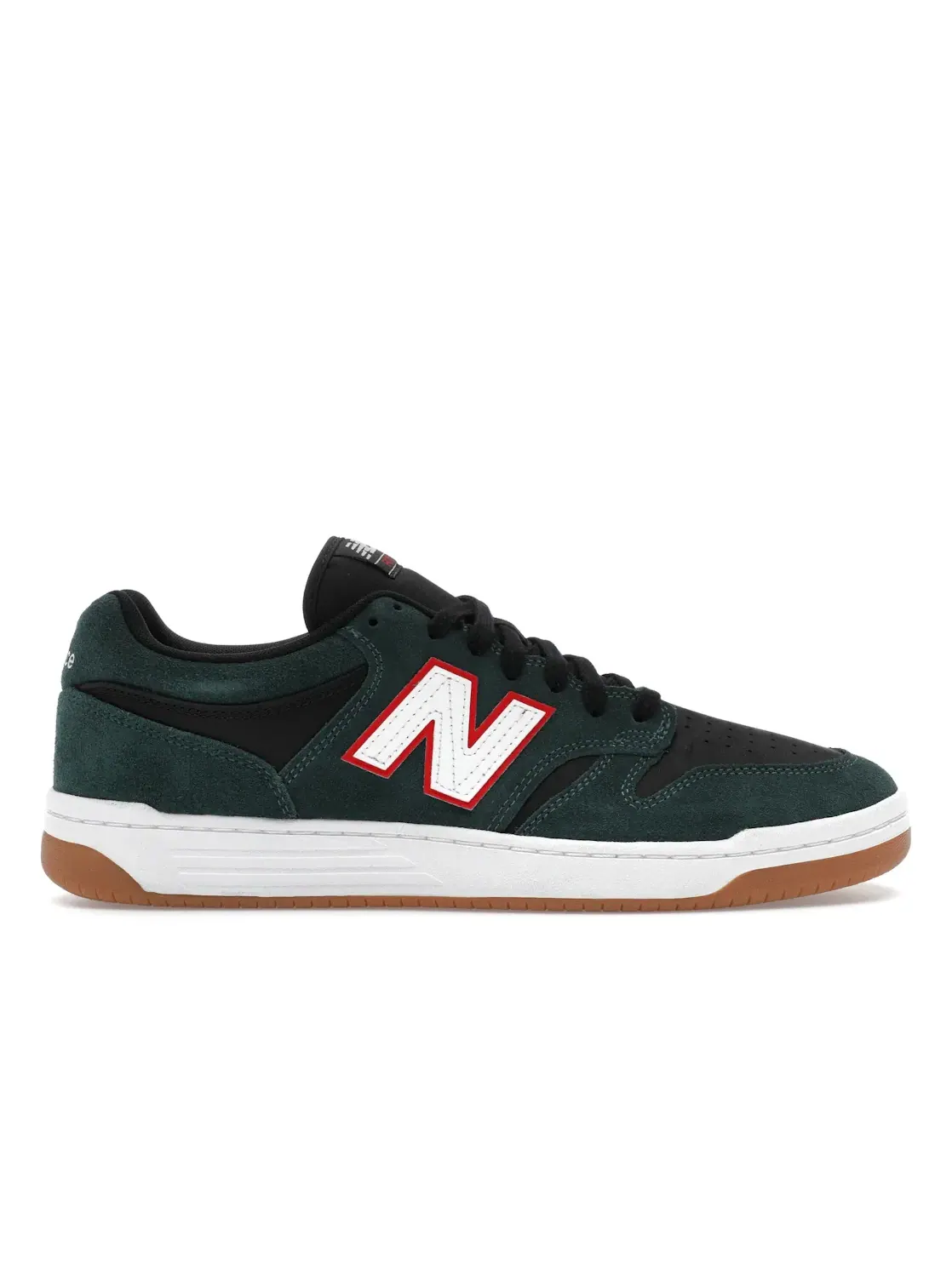 Мужские кроссовки с замшевым верхом New Balance Numeric 480 Jamie Foy — изображение 1 из 4, зеленый черный