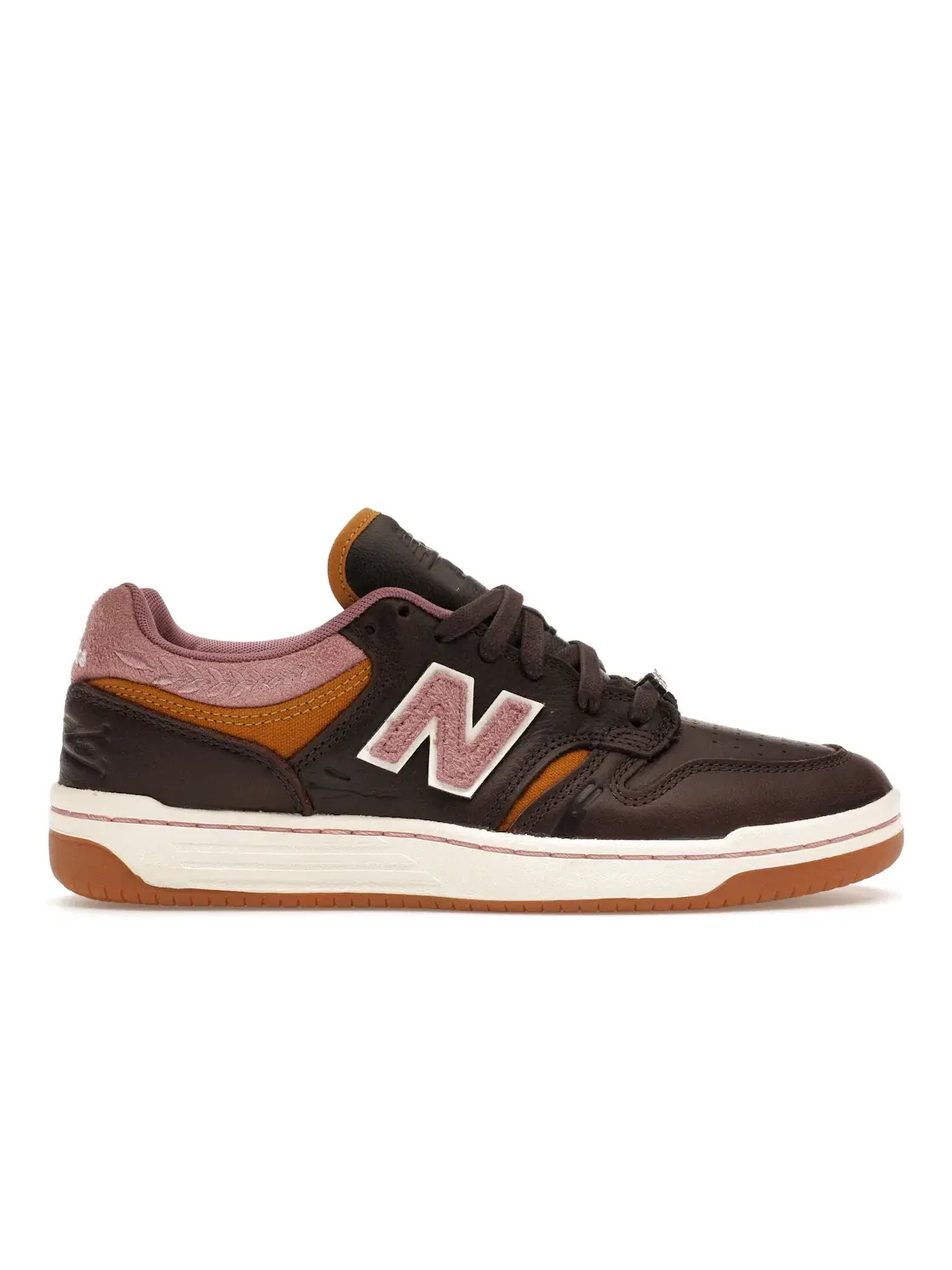 Мужские кроссовки New Balance Numeric 480 Jeremy Fish 303 Boards — изображение 1 из 4, коричневый розовый