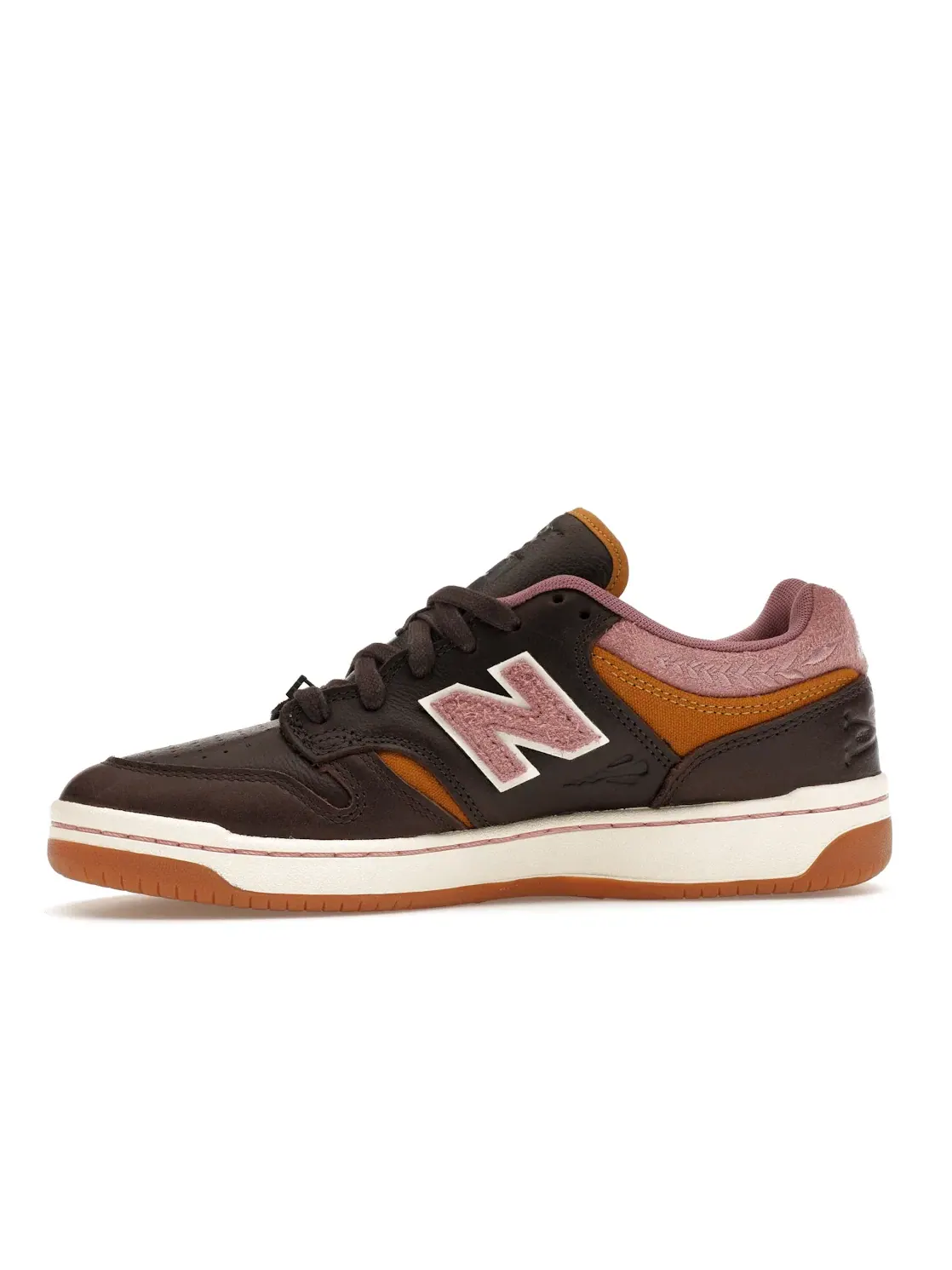 Мужские кроссовки New Balance Numeric 480 Jeremy Fish 303 Boards — изображение 3 из 4, коричневый розовый