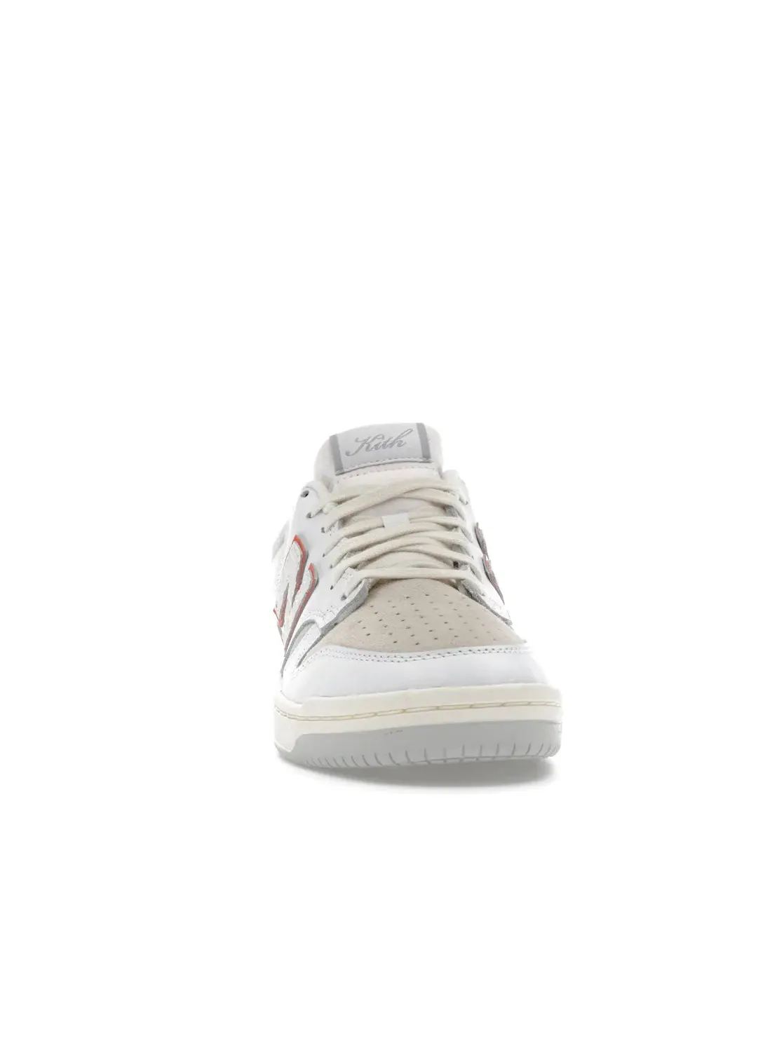 Мужские кроссовки с замшевыми вставками New Balance Numeric 480 — изображение 2 из 4, белый оранжевый
