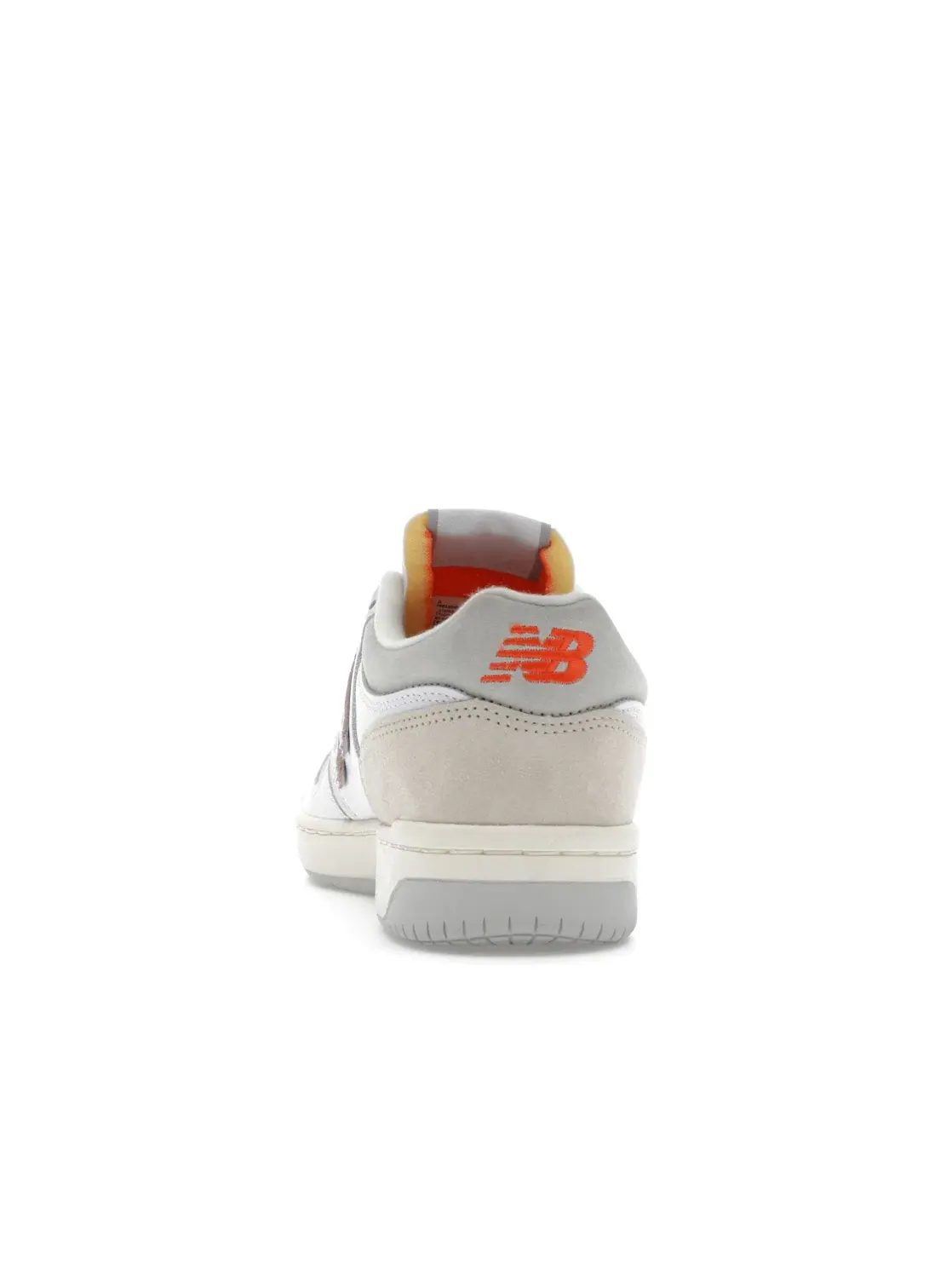 Мужские кроссовки с замшевыми вставками New Balance Numeric 480 — изображение 4 из 4, белый оранжевый