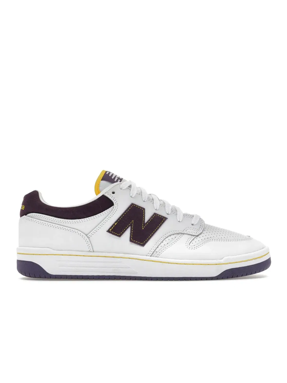 Мужские кроссовки с принтом New Balance Numeric 480 — изображение 1 из 4, белый/фиолетовый