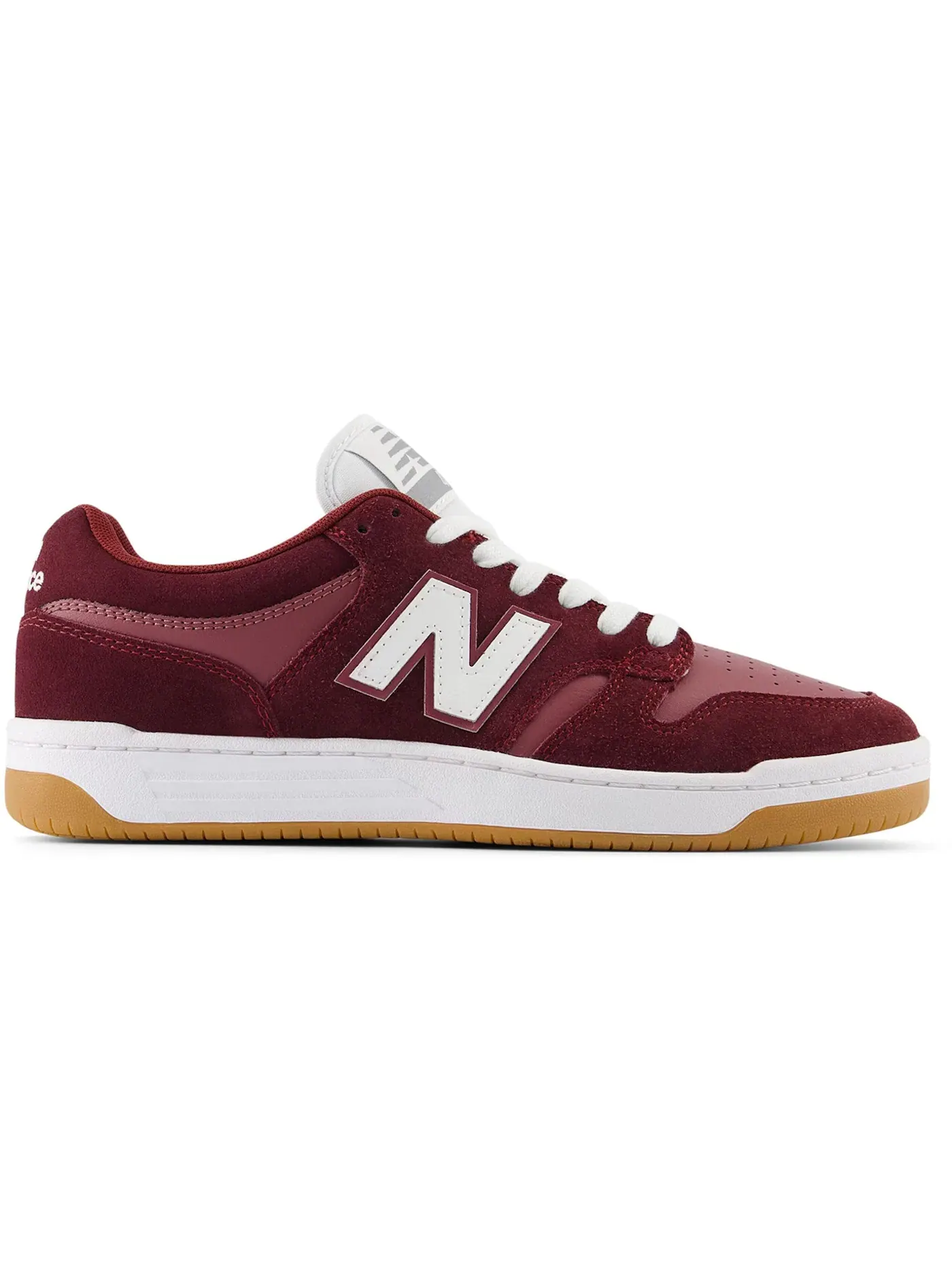 Мужские кроссовки с замшевым верхом New Balance Numeric 480 — изображение 1 из 1, бордовый/бордовый