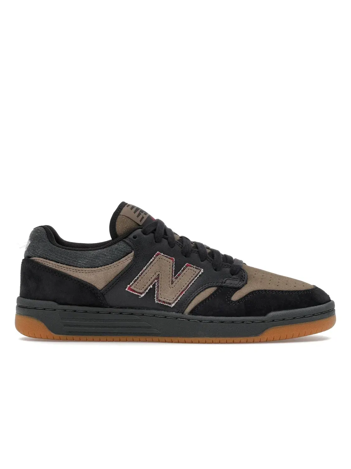 Мужские кроссовки с текстильным верхом New Balance Numeric 480 — изображение 1 из 4, черный