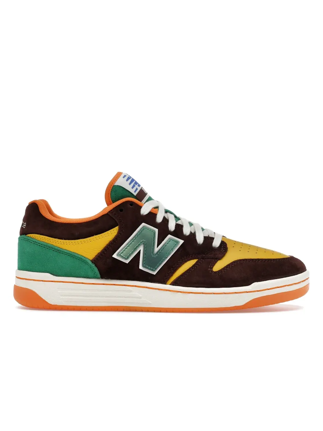 Мужские кроссовки с принтом New Balance Numeric 480 — изображение 1 из 4, коричневый/желтый