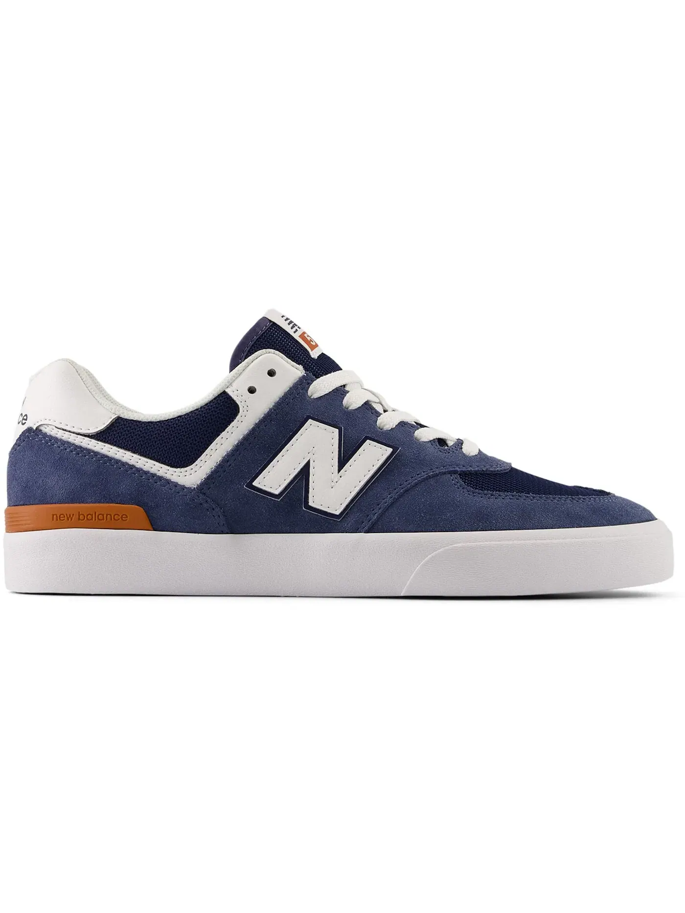 Мужские кроссовки с замшевым верхом New Balance Numeric 574 Vulc — изображение 1 из 1, винтажный индиго белый