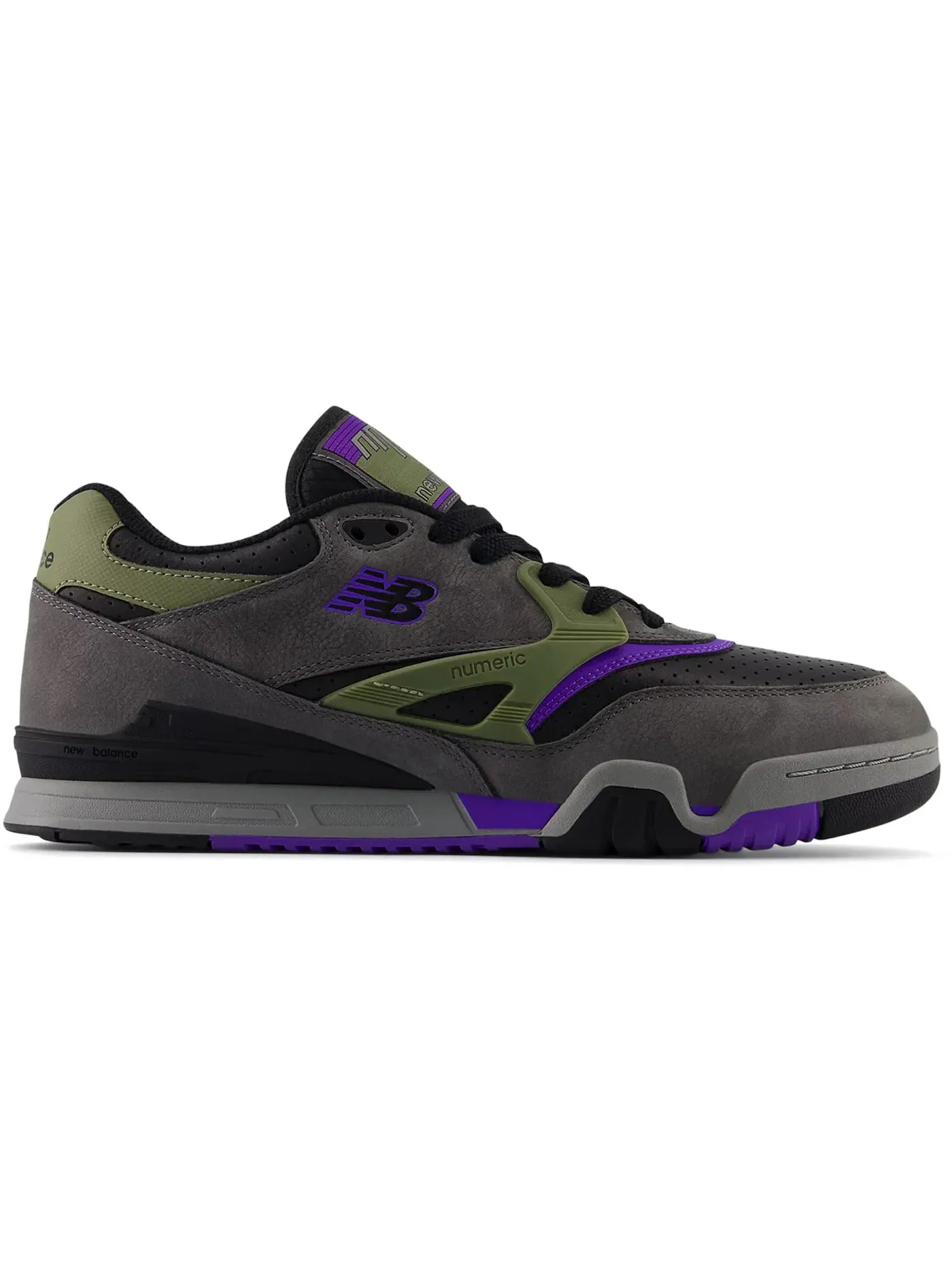 Мужские кроссовки для перфоманса New Balance Numeric 770 — изображение 1 из 1, серый/черный/фиолетовый