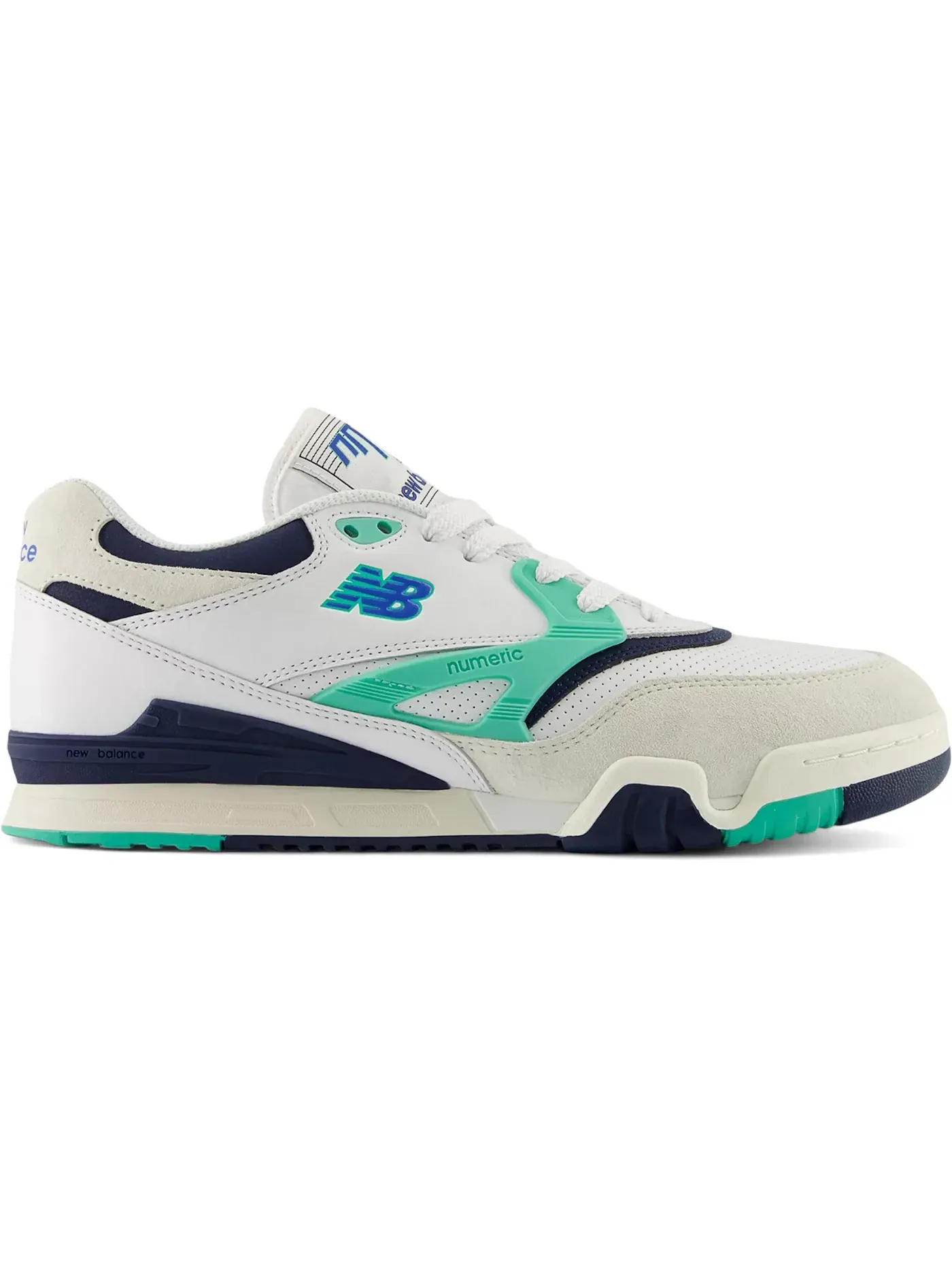 Мужские кроссовки с низким профилем New Balance Numeric 770 — изображение 1 из 1, белый/темно-синий