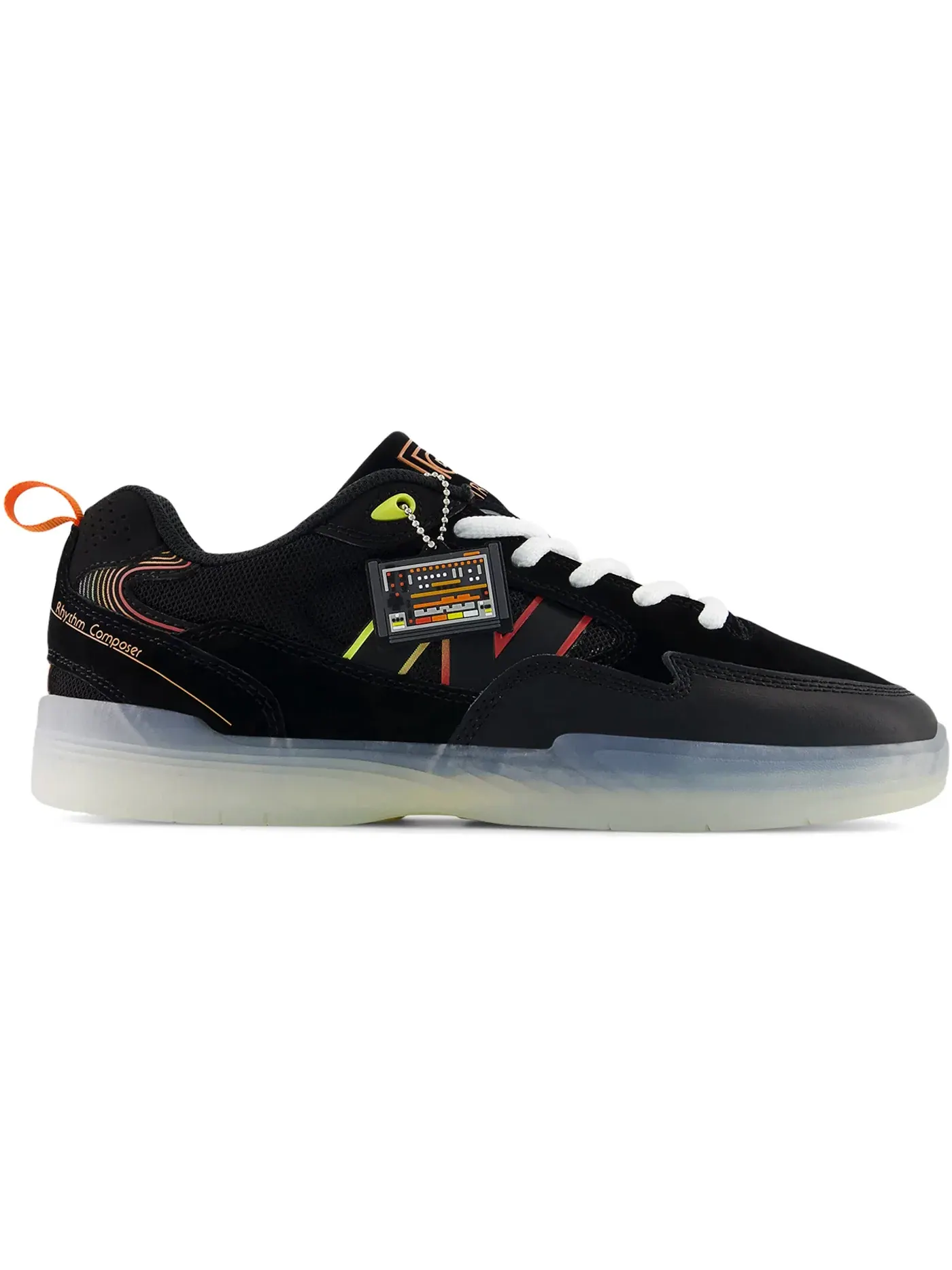 Мужские кроссовки для скейтбординга New Balance Numeric 808 Lite — изображение 1 из 1, черный/оранжевый