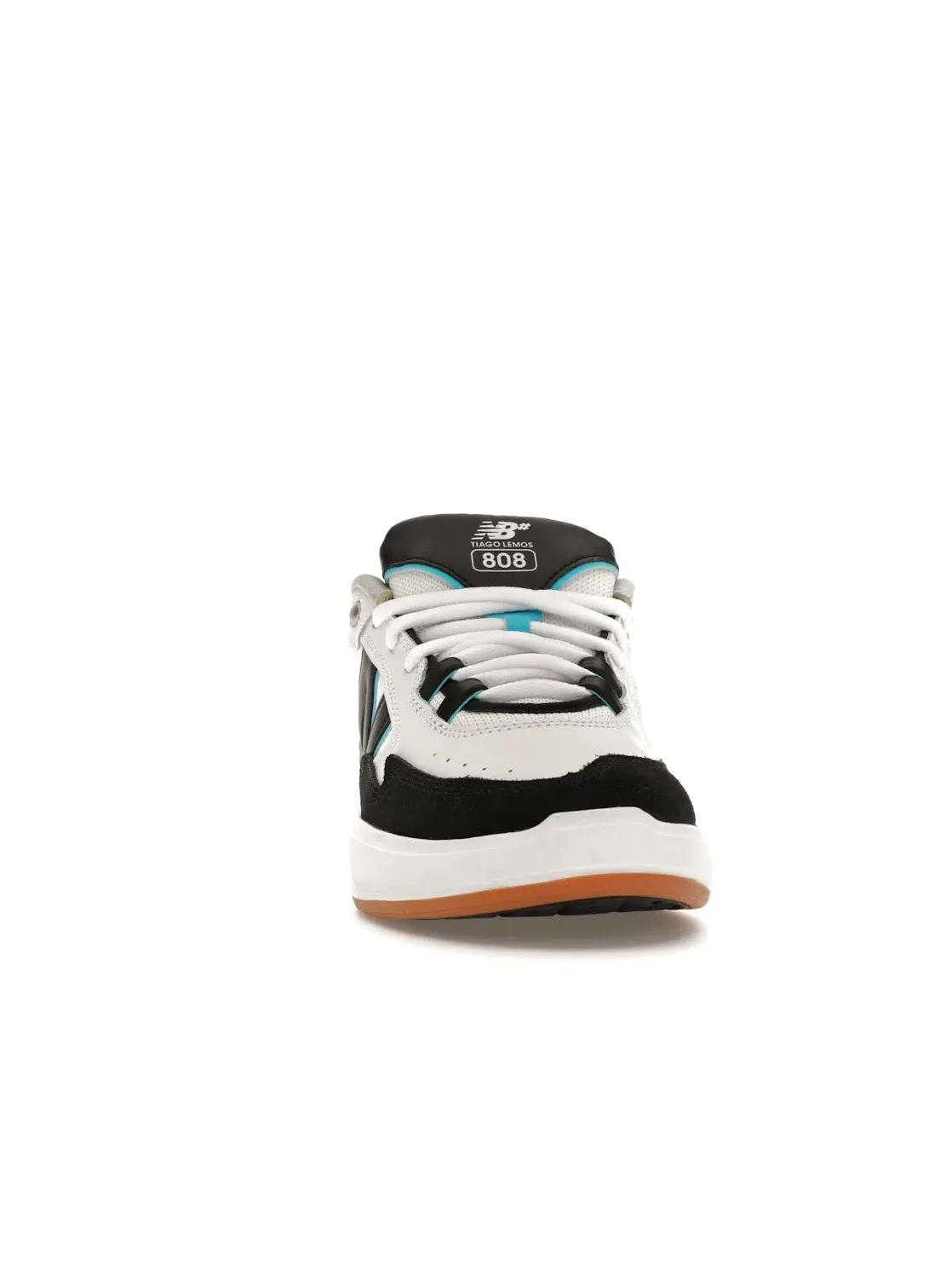 Мужские кроссовки с низким профилем New Balance Numeric 808 Tiago Lemos — изображение 2 из 4, белый/синий