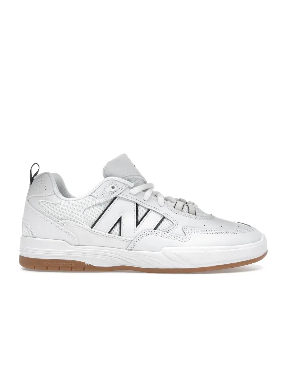 Мужские кроссовки с длинным язычком New Balance Numeric 808 New Balance — изображение 1 из 4, белый/черный