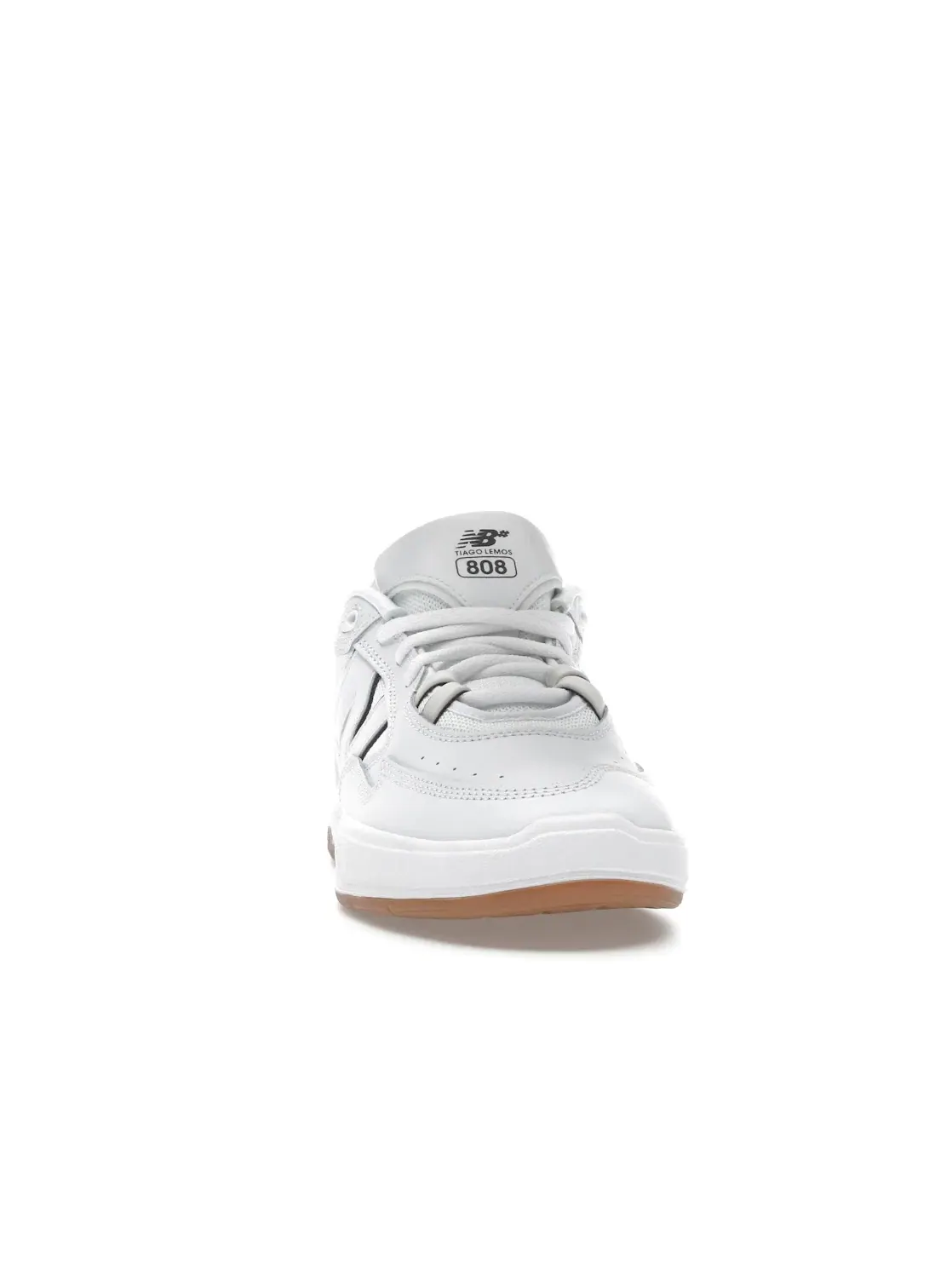 Мужские кроссовки с длинным язычком New Balance Numeric 808 New Balance — изображение 2 из 4, белый/черный