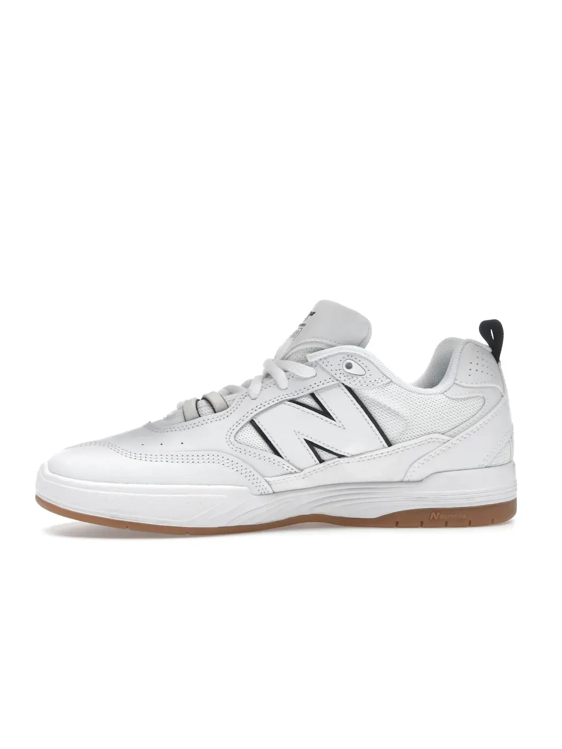 Мужские кроссовки с длинным язычком New Balance Numeric 808 New Balance — изображение 3 из 4, белый/черный