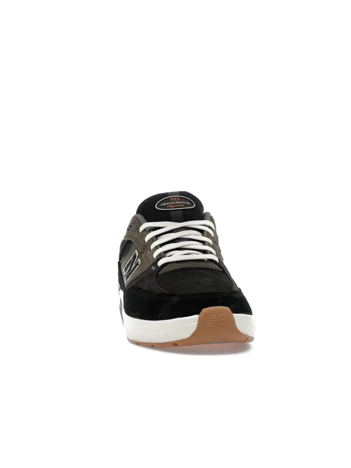 Мужские кроссовки с замшевым верхом New Balance Numeric 933 — изображение 2 из 4, черный оливковый