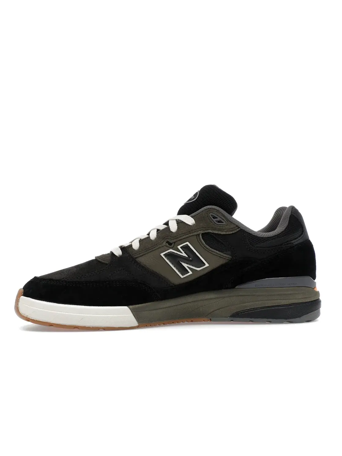Мужские кроссовки с замшевым верхом New Balance Numeric 933 — изображение 3 из 4, черный оливковый