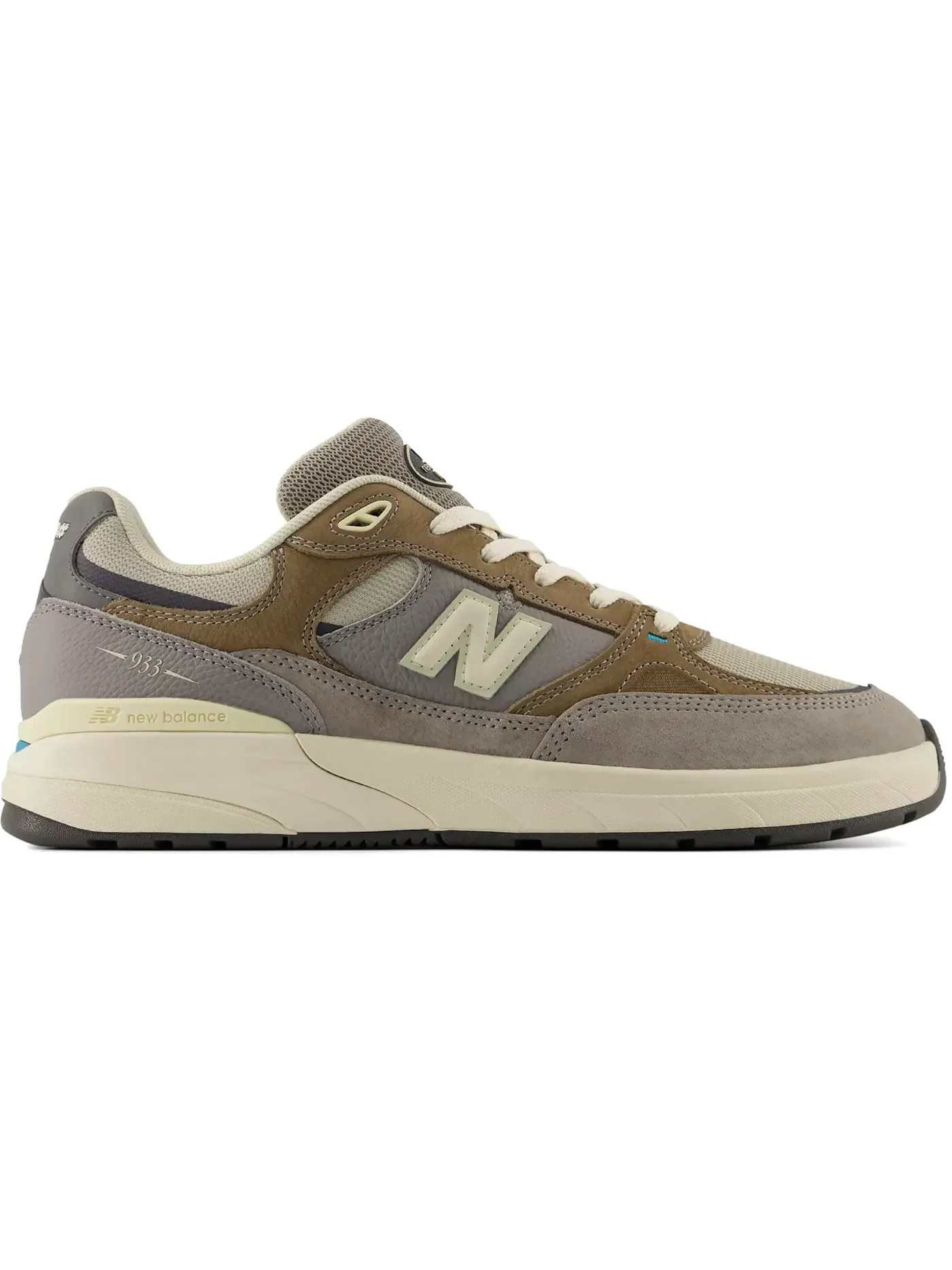 Мужские кроссовки для скейтбординга New Balance Numeric 933 Andrew Reynolds Grey Day — изображение 1 из 1, синий