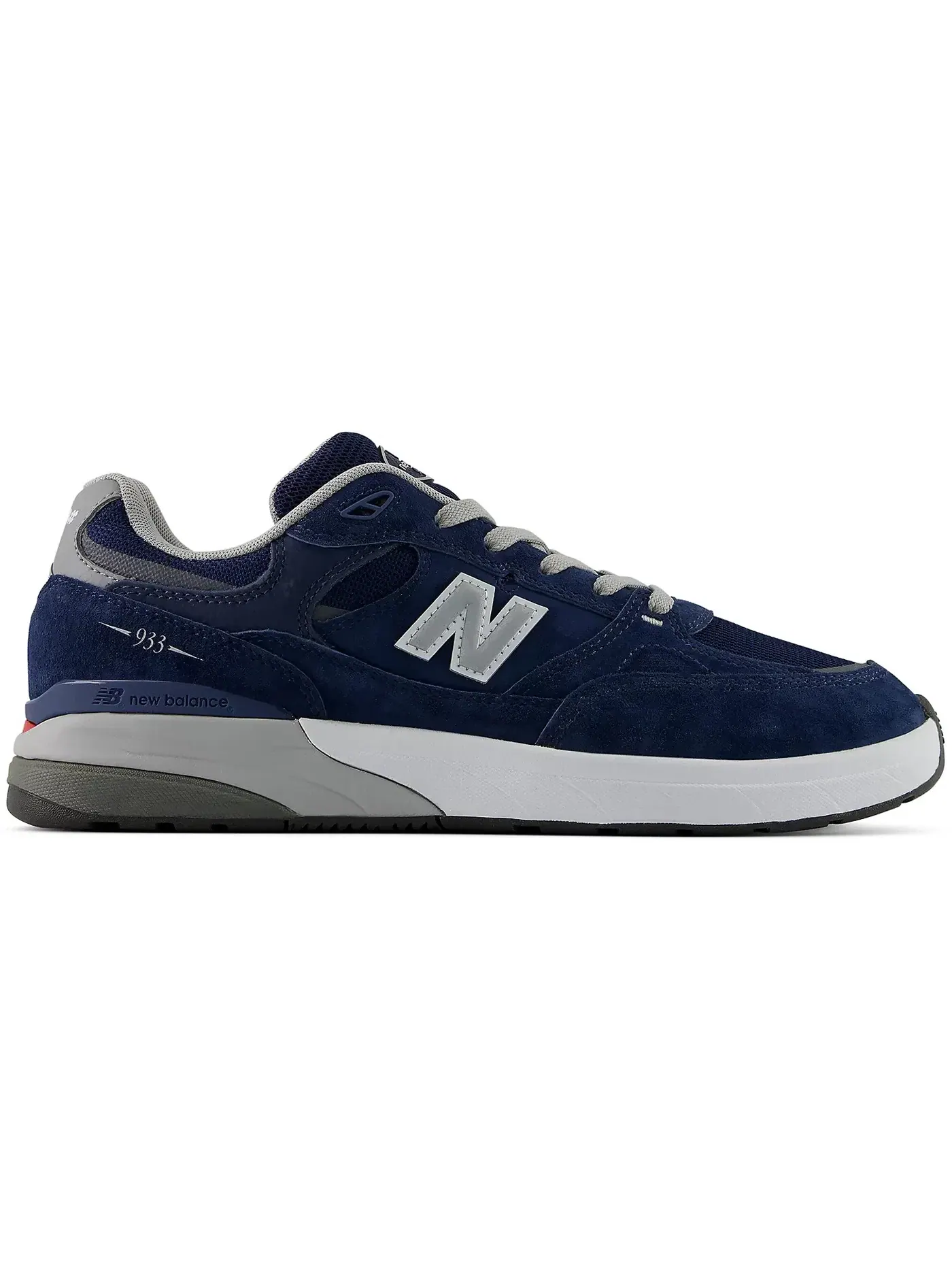 Мужские кроссовки с длинным шнурком New Balance Numeric 933 — изображение 1 из 1, темно-синий серый