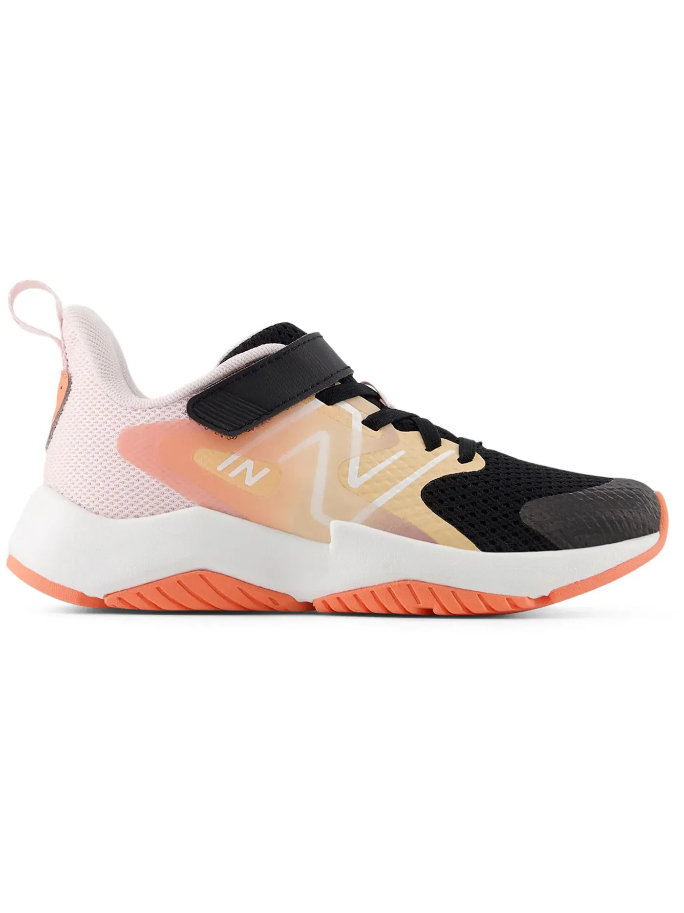 Детские кроссовки для активного отдыха New Balance Rave Run v2 Bungee Lace — изображение 1 из 1, черный//розовый