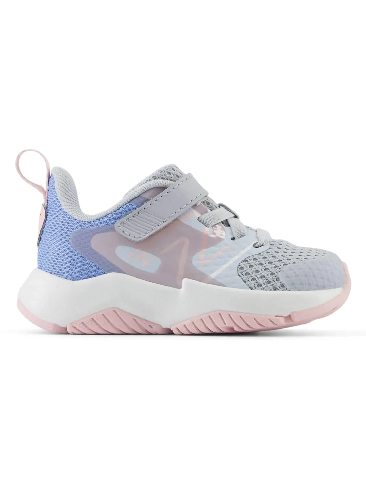 Детские кроссовки для бега с системой шнуровки Bungee Lace New Balance Rave Run v2 — изображение 1 из 1, яркий розовый