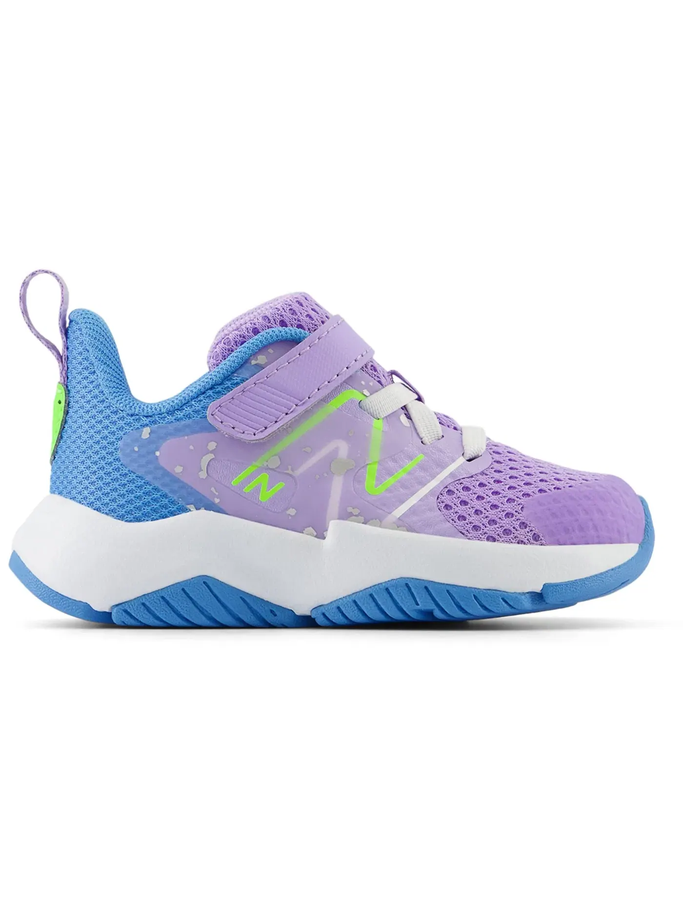 Детские кроссовки с банджи-шнуровкой New Balance Rave Run v2 Bungee Lace — изображение 1 из 1, синий/зеленый