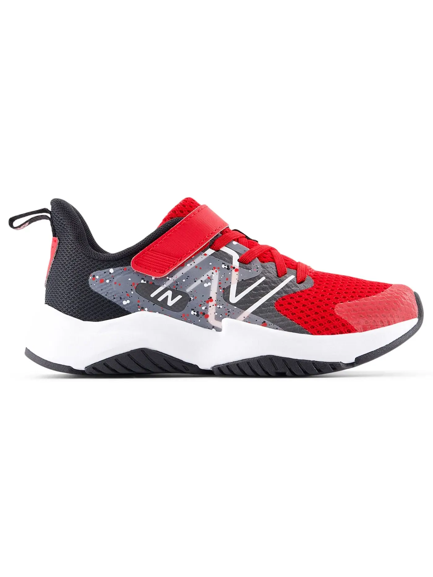 Детские кроссовки с блочной шнуровкой New Balance Rave Run v2 Bungee Lace — изображение 1 из 1, красный/черный/черный