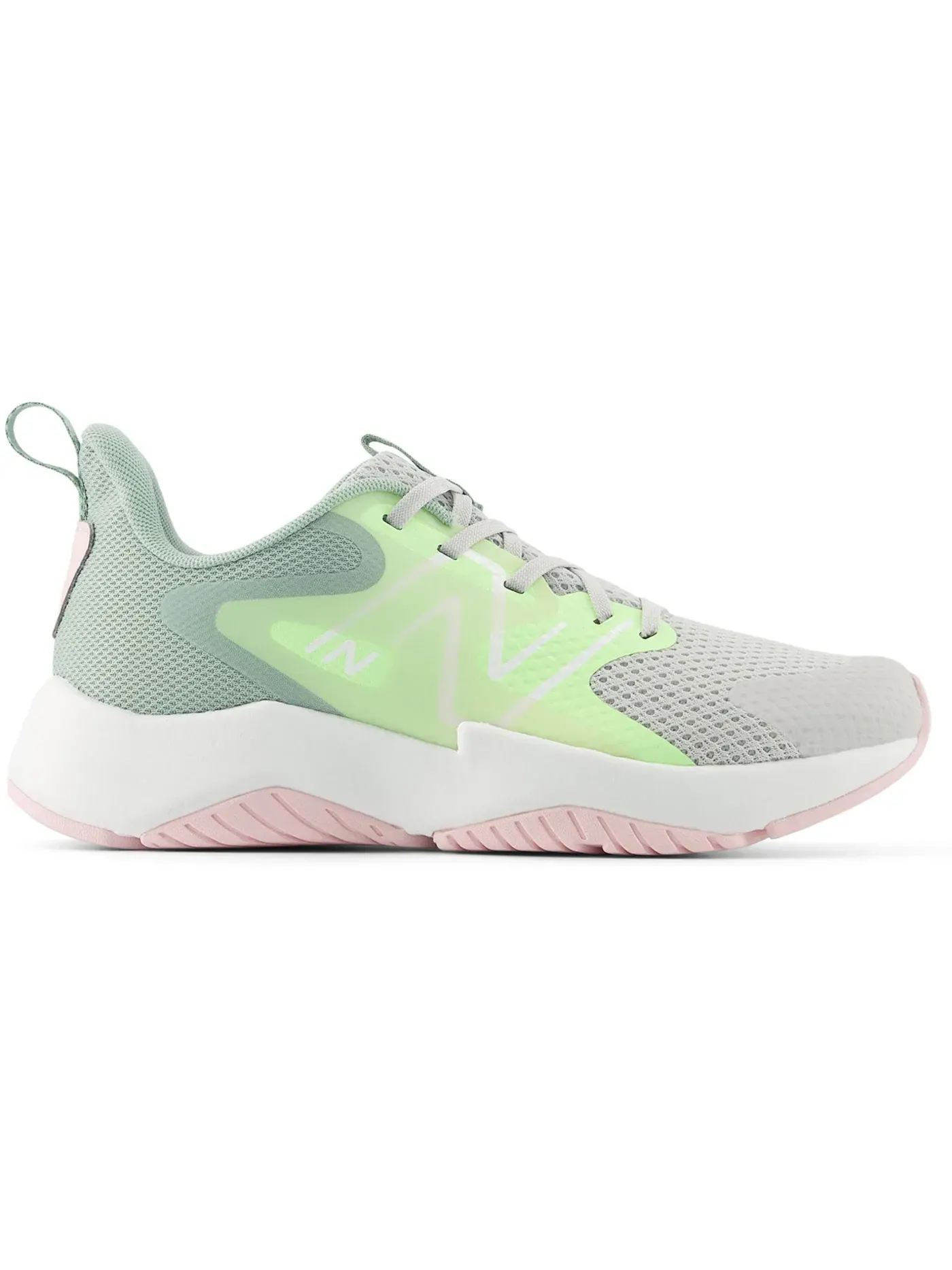 Детские кроссовки с шнуровкой New Balance Rave Run v2 Lace — изображение 1 из 1, серый зеленый