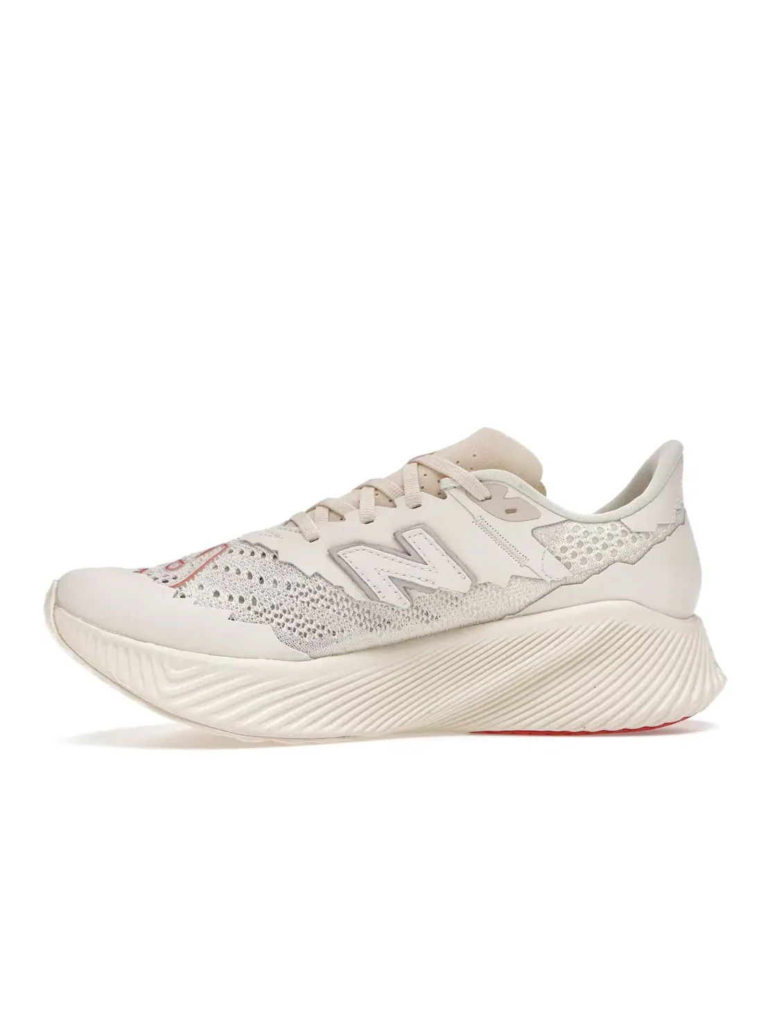 Мужские кроссовки с коллаборацией Stone Island New Balance FuelCell RC Elite v2 SI New Balance White/Red — изображение 3 из 4