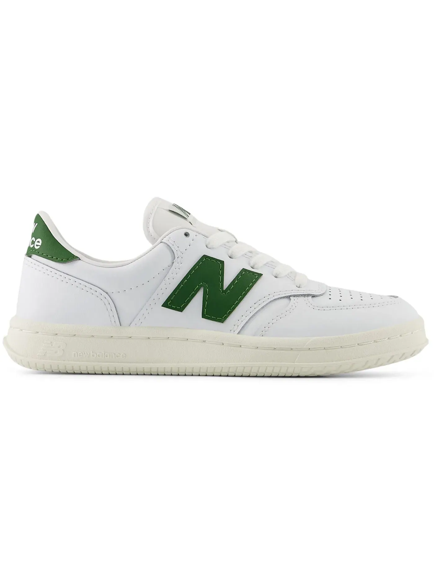 Детские кроссовки Lifestyle New Balance T500 Lace — изображение 1 из 1, темный зеленый/белый