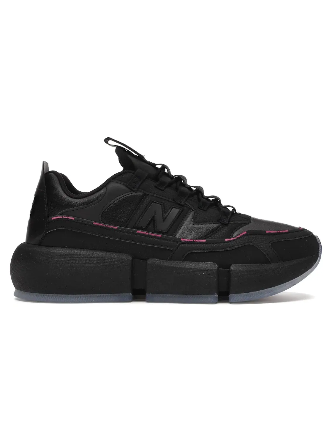 Мужские кроссовки Lifestyle с принтом New Balance Vision Racer New Balance — изображение 1 из 4, черный/черный/розовый