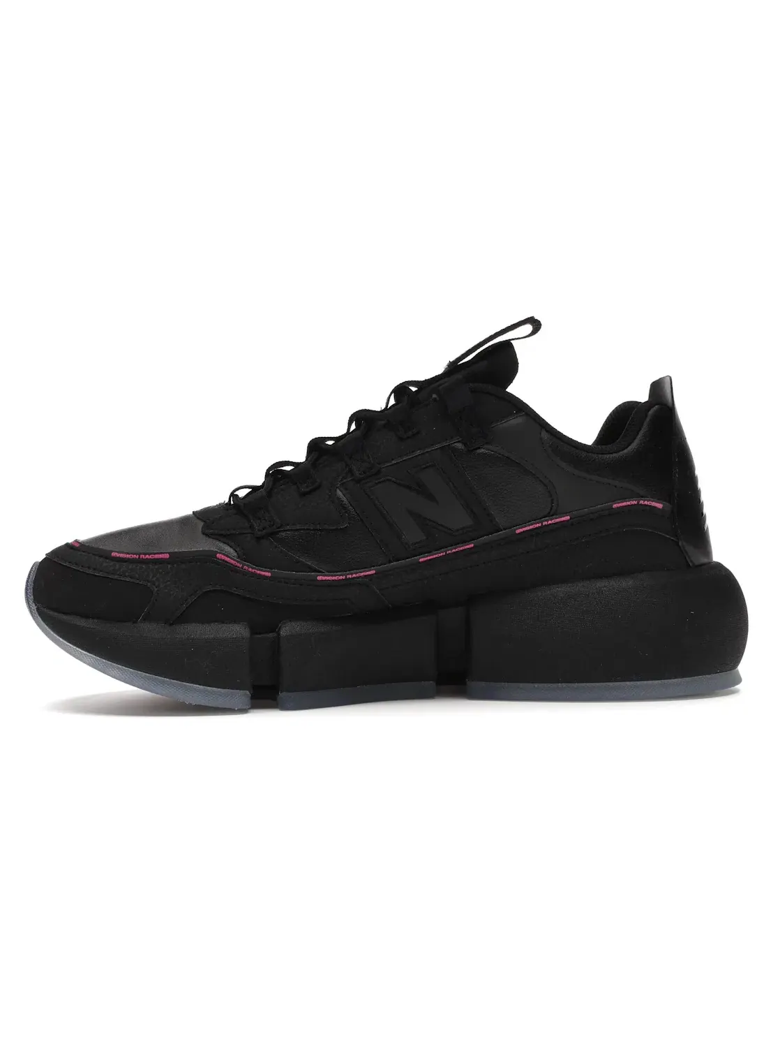 Мужские кроссовки Lifestyle с принтом New Balance Vision Racer New Balance — изображение 3 из 4, черный/черный/розовый