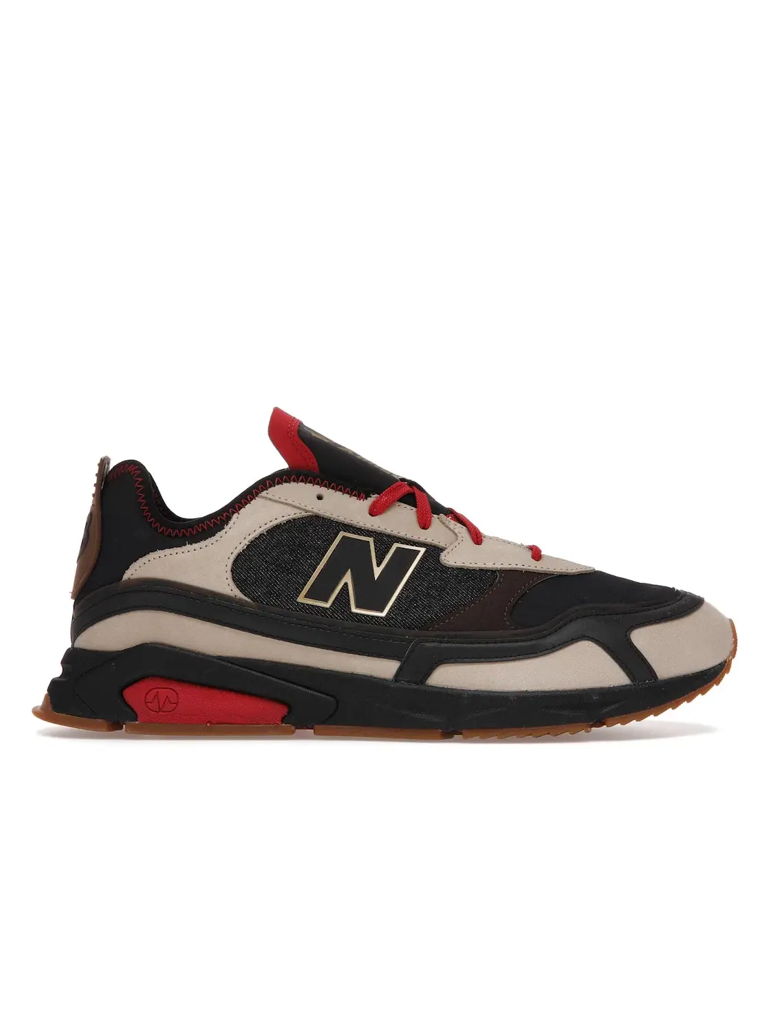 Мужские кроссовки Lifestyle New Balance X Racer New Balance — изображение 1 из 4, черный/бежевый-красный