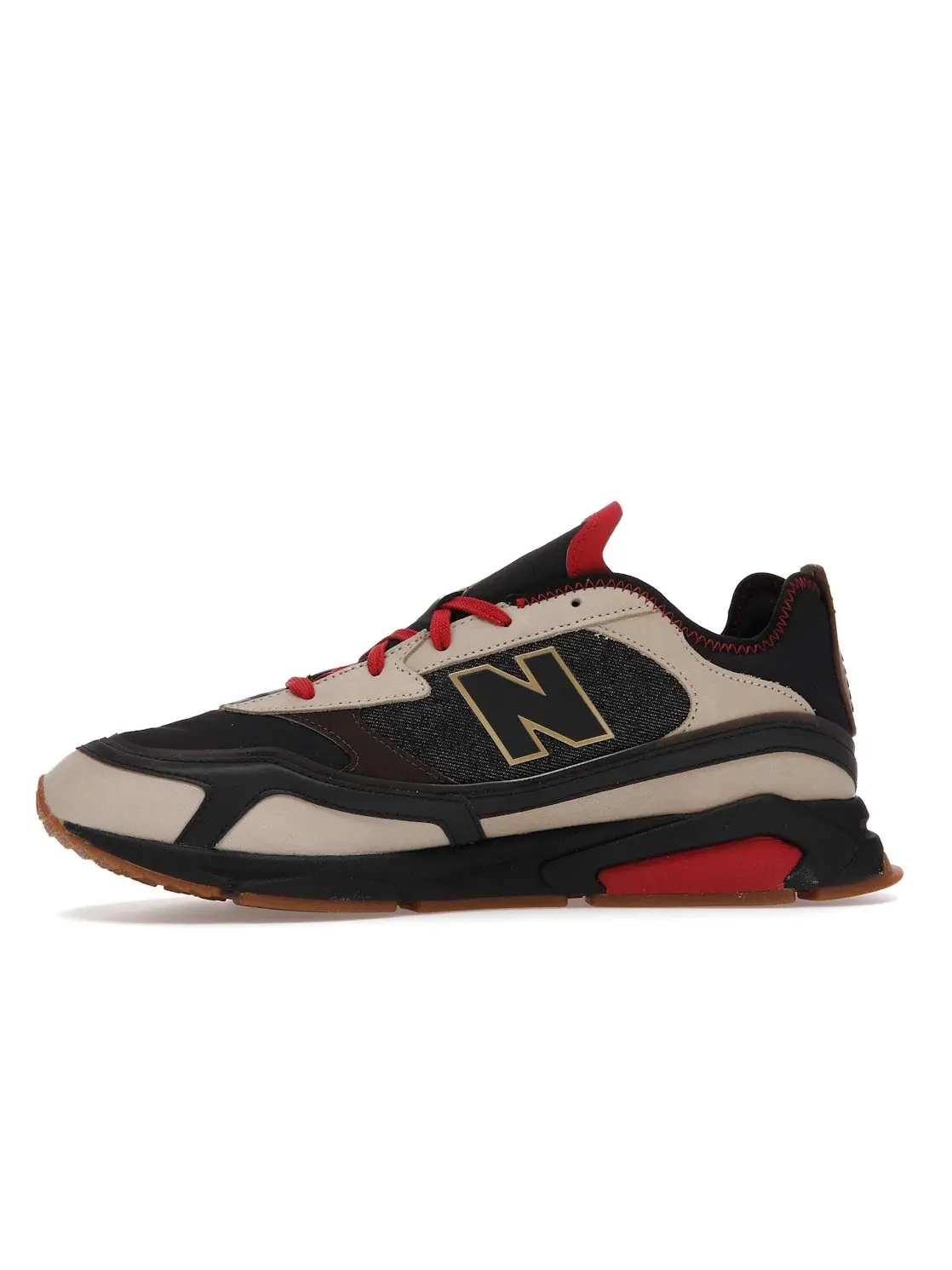Мужские кроссовки Lifestyle New Balance X Racer New Balance — изображение 3 из 4, черный/бежевый-красный