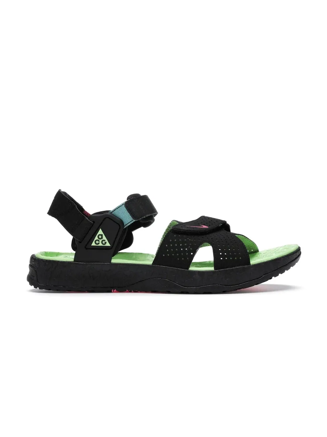 Мужские сандалии с ремешками Nike ACG Air Deschutz — изображение 1 из 4, черный/розовый-зеленый