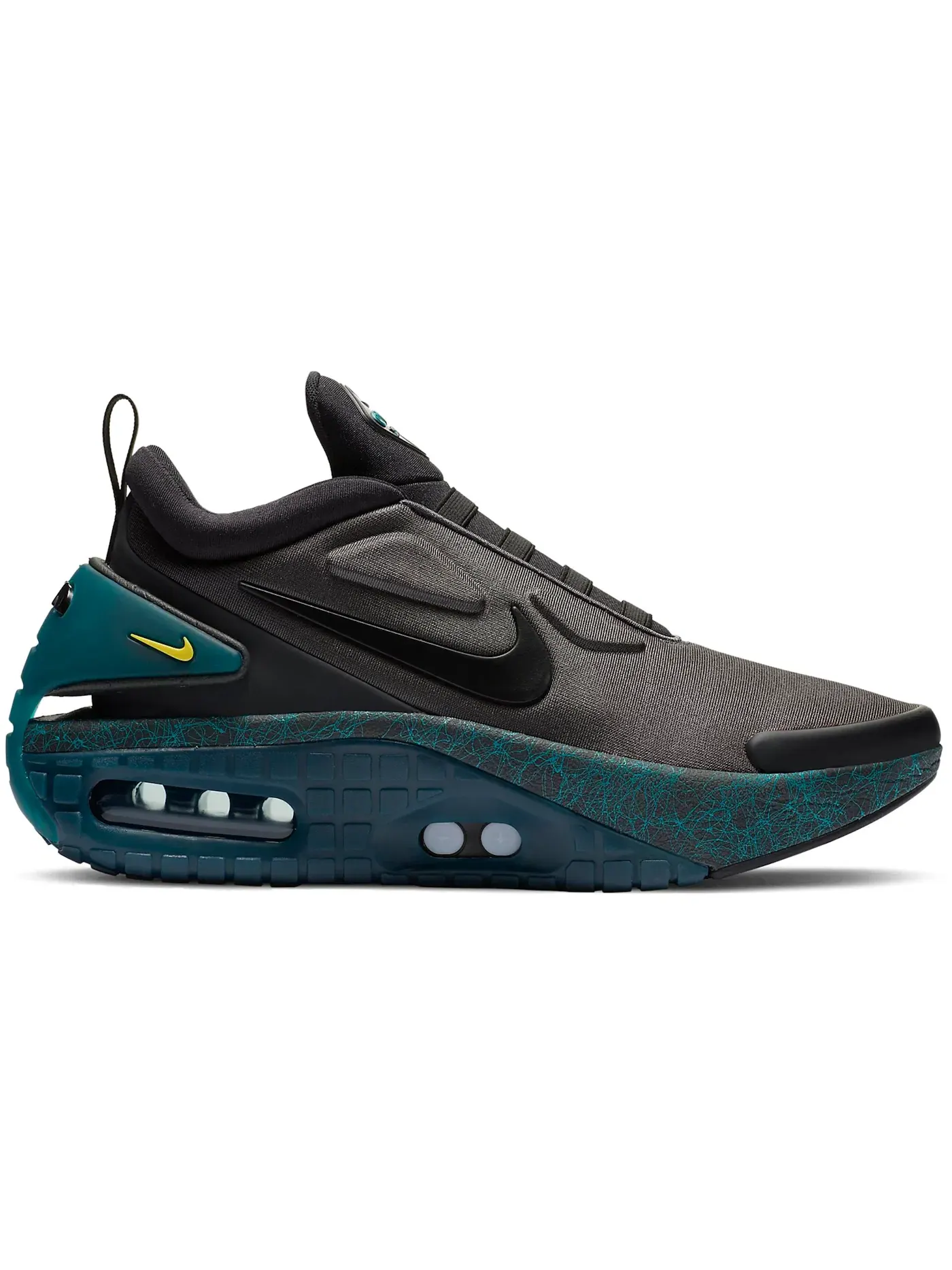 Мужские кроссовки Lifestyle Nike Adapt Auto Max — изображение 1 из 1, черный/зеленый