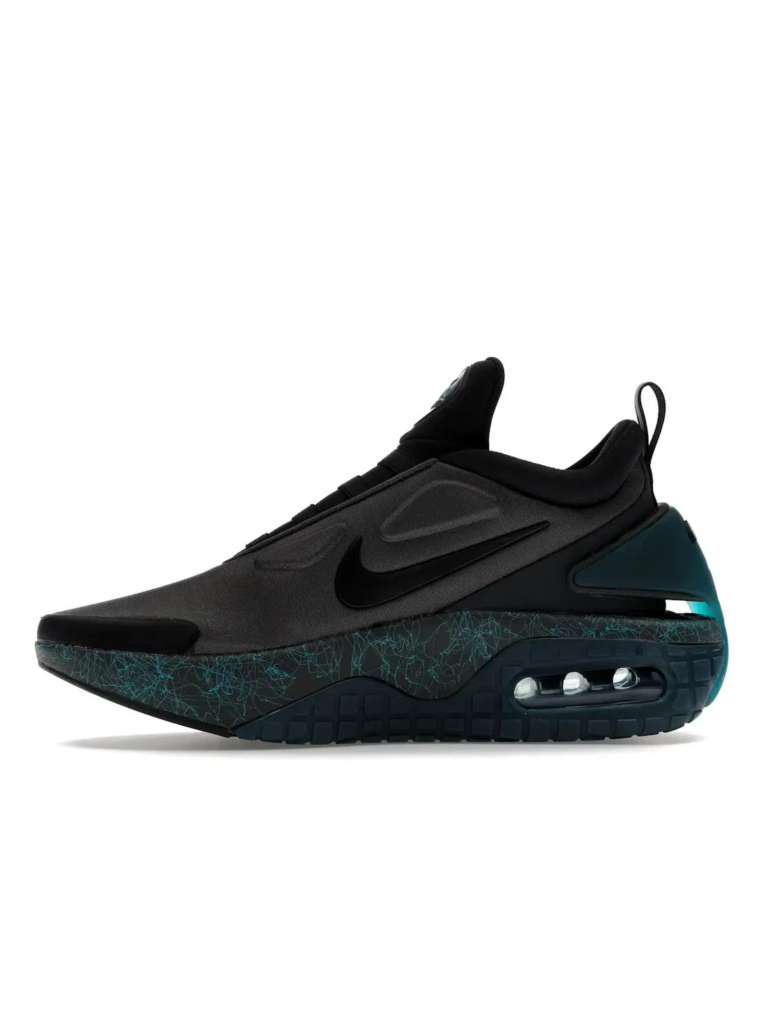 Мужские кроссовки на самозашнуровке Nike Adapt Auto Max Nike — изображение 3 из 4, черный/зеленый